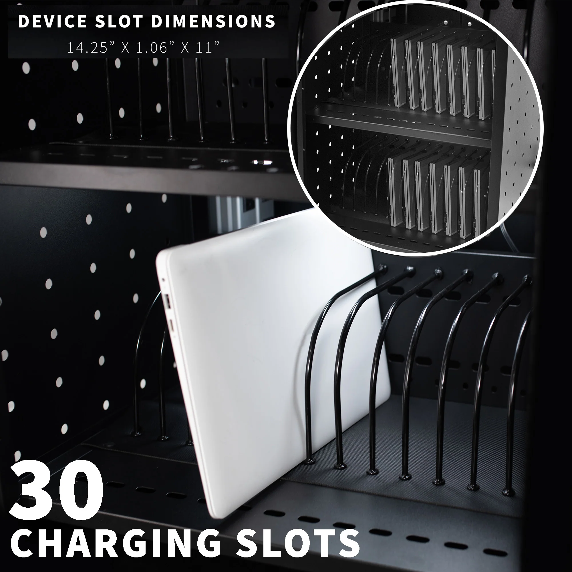 Laptop Charging Cart with Keypad Lock - Image 5