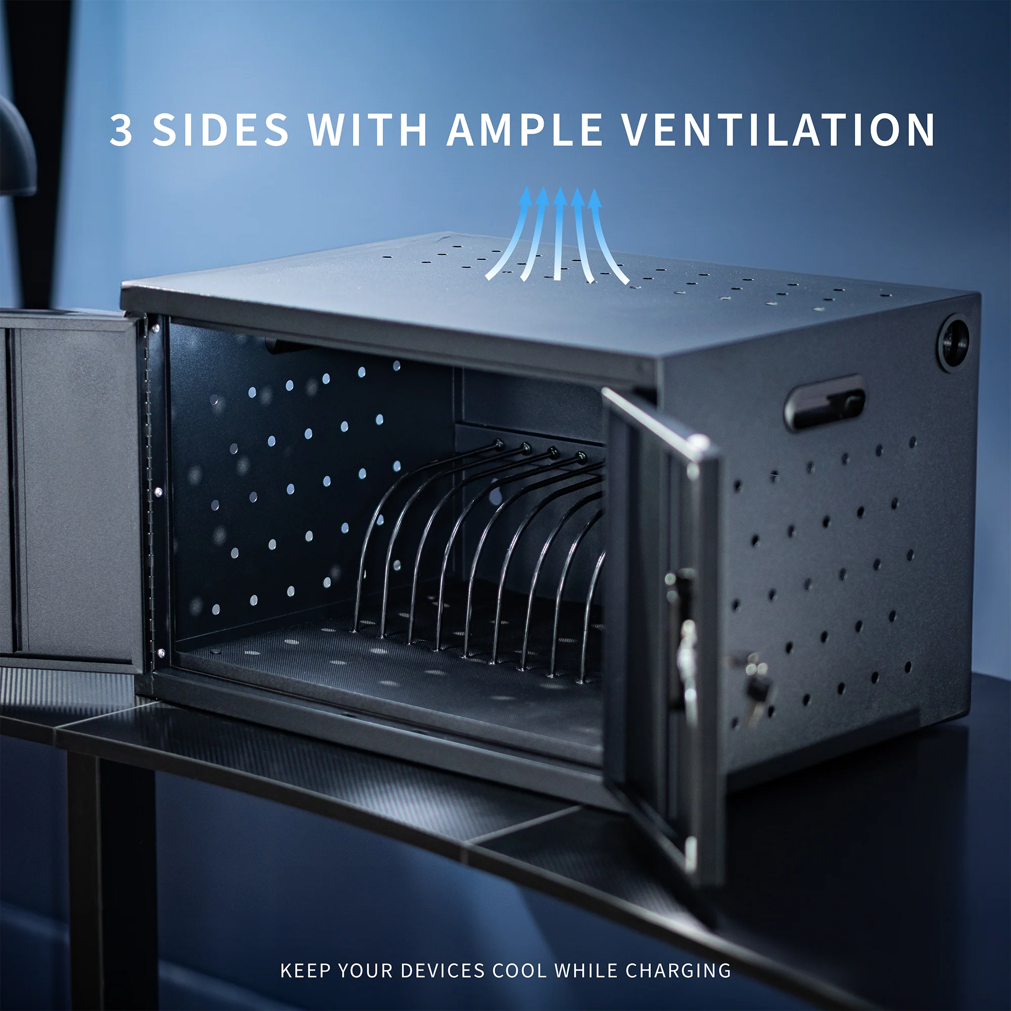 16-Device Charging Cabinet with Lock - Image 7