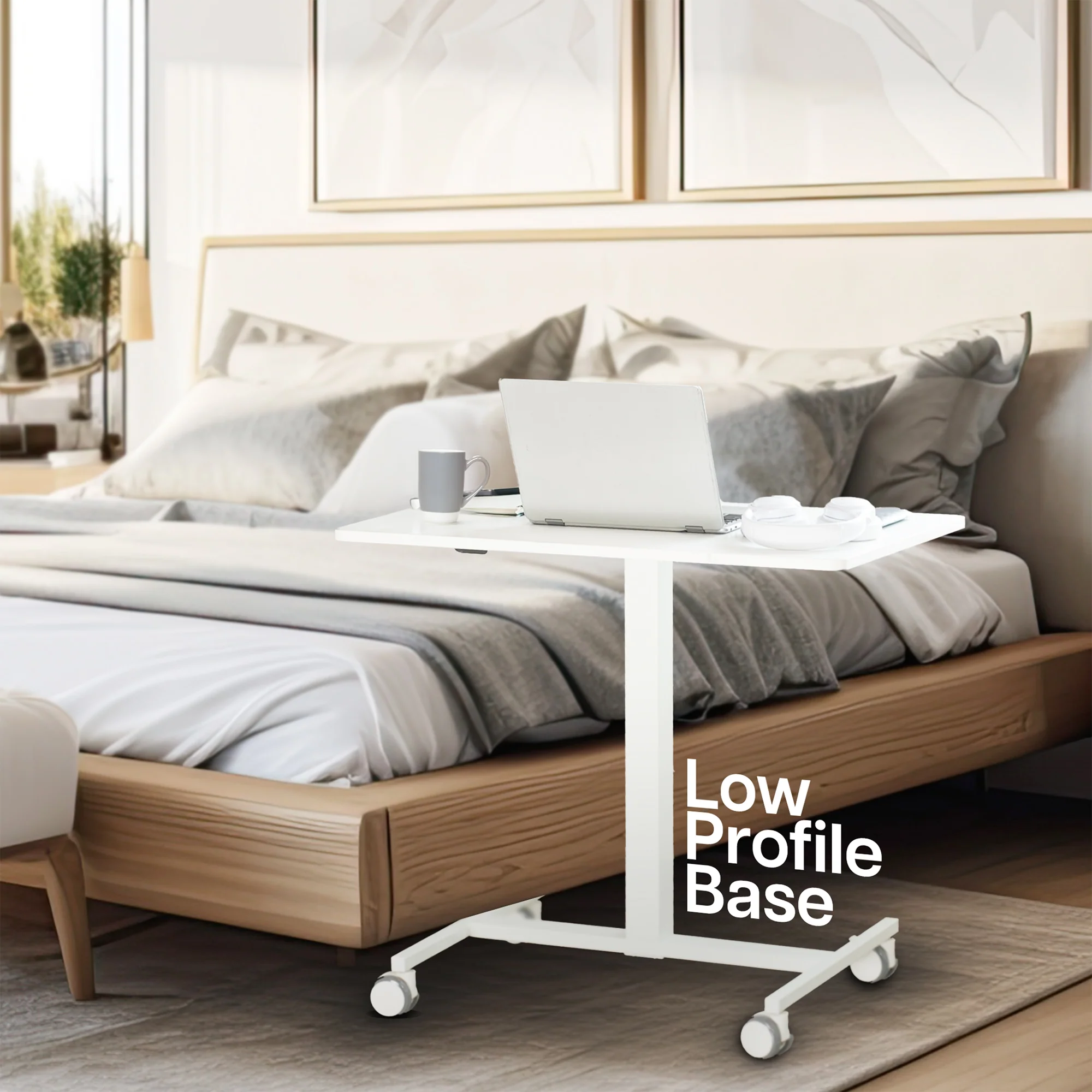 White 28" Pneumatic Mobile Workstation - Image 4