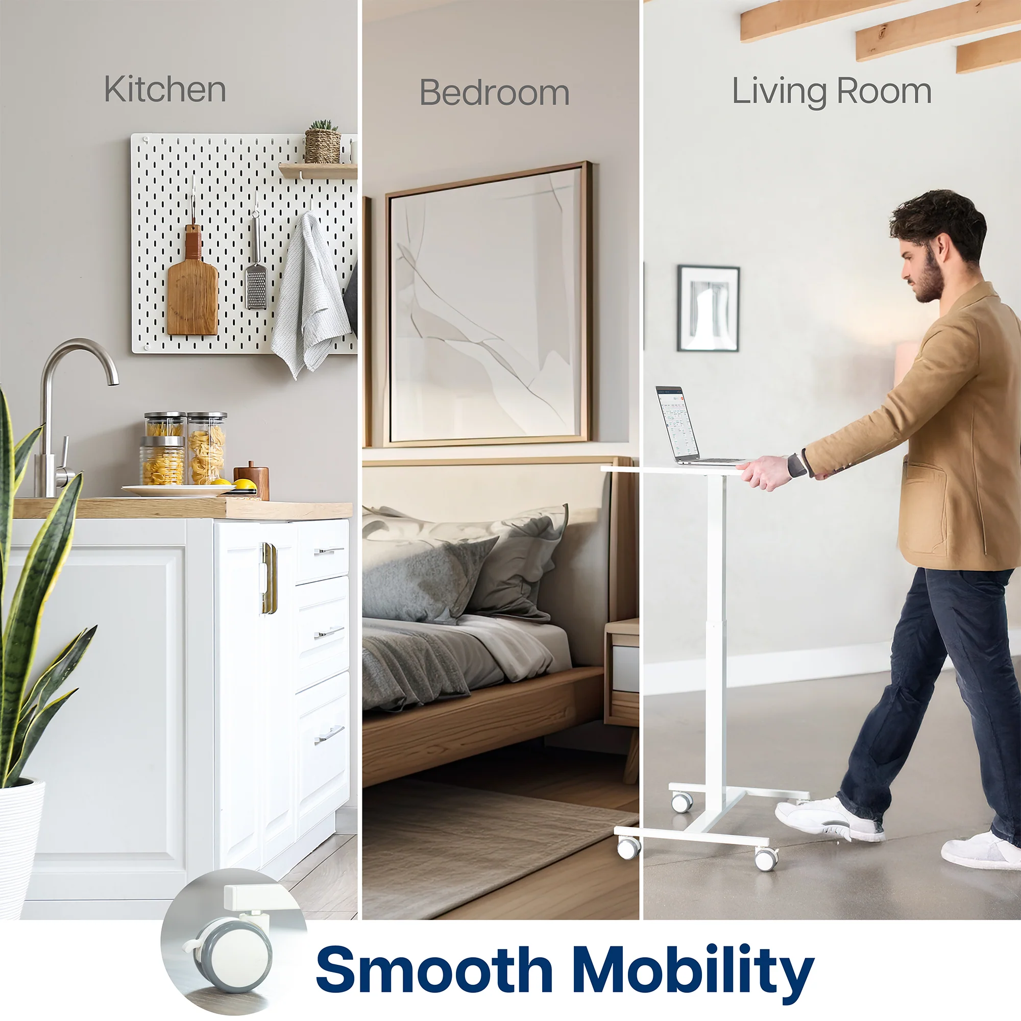 White 28" Pneumatic Mobile Workstation - Image 7