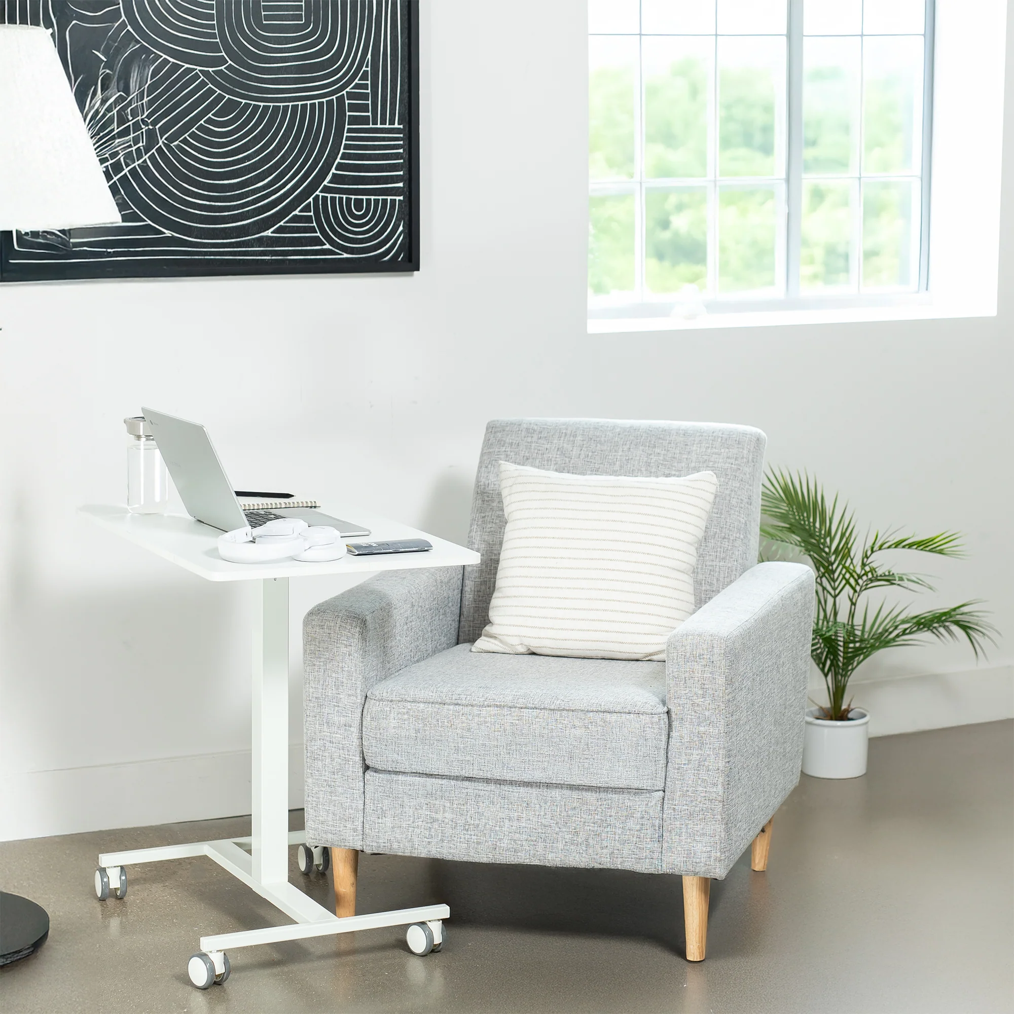 White 28" Pneumatic Mobile Workstation - Image 9