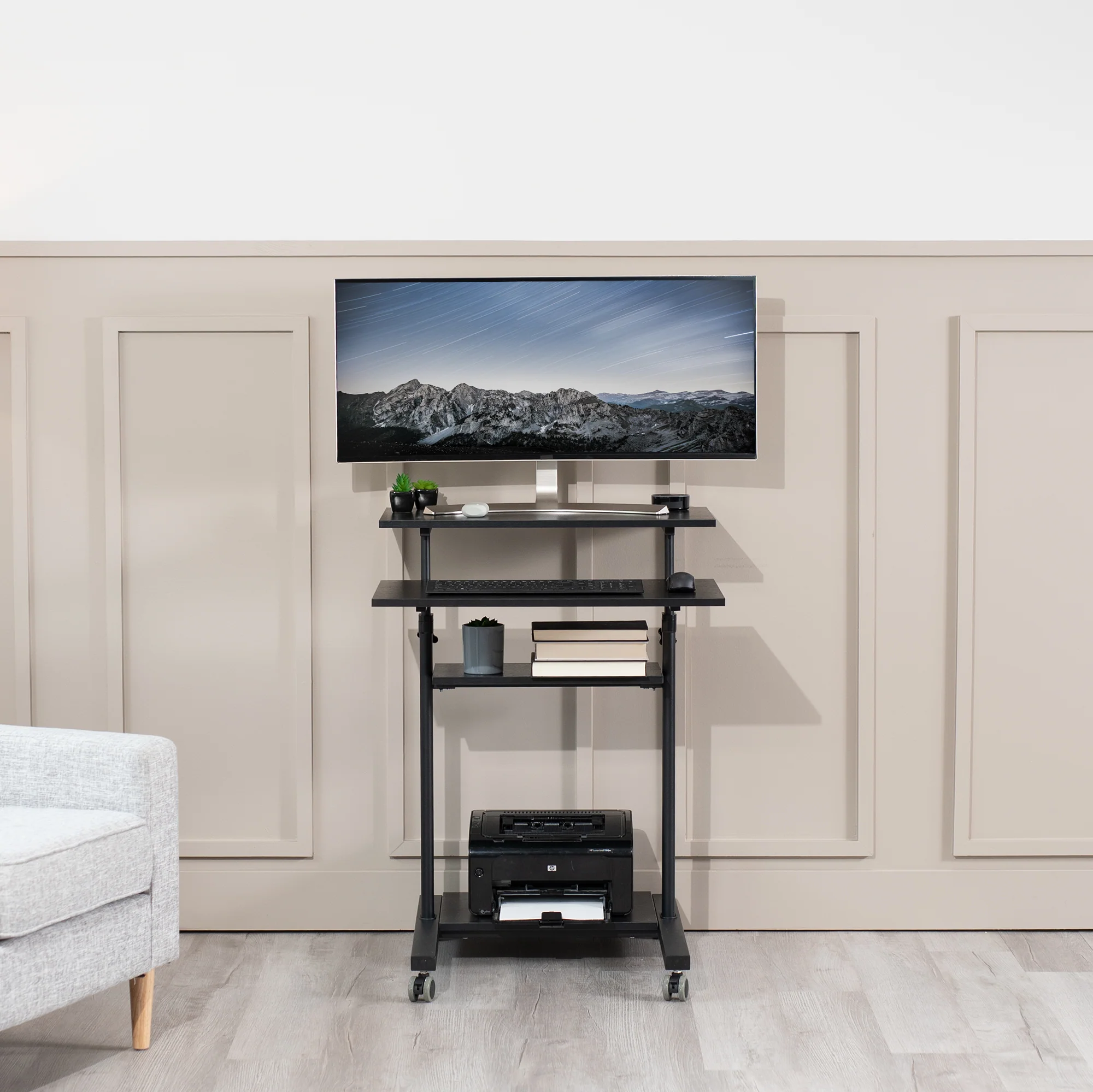 28” Mobile Computer Workstation - Image 9