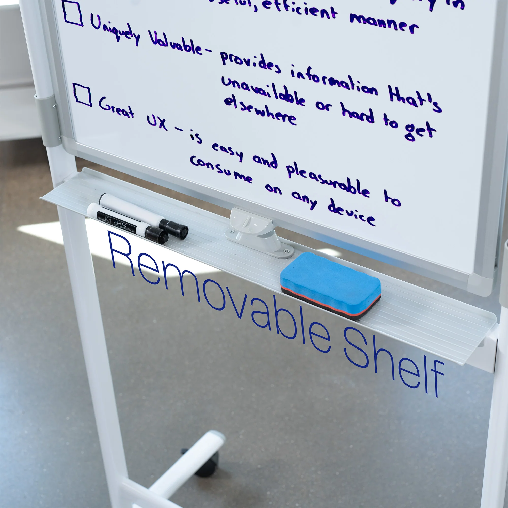 Mobile Double Sided Whiteboard - Image 8