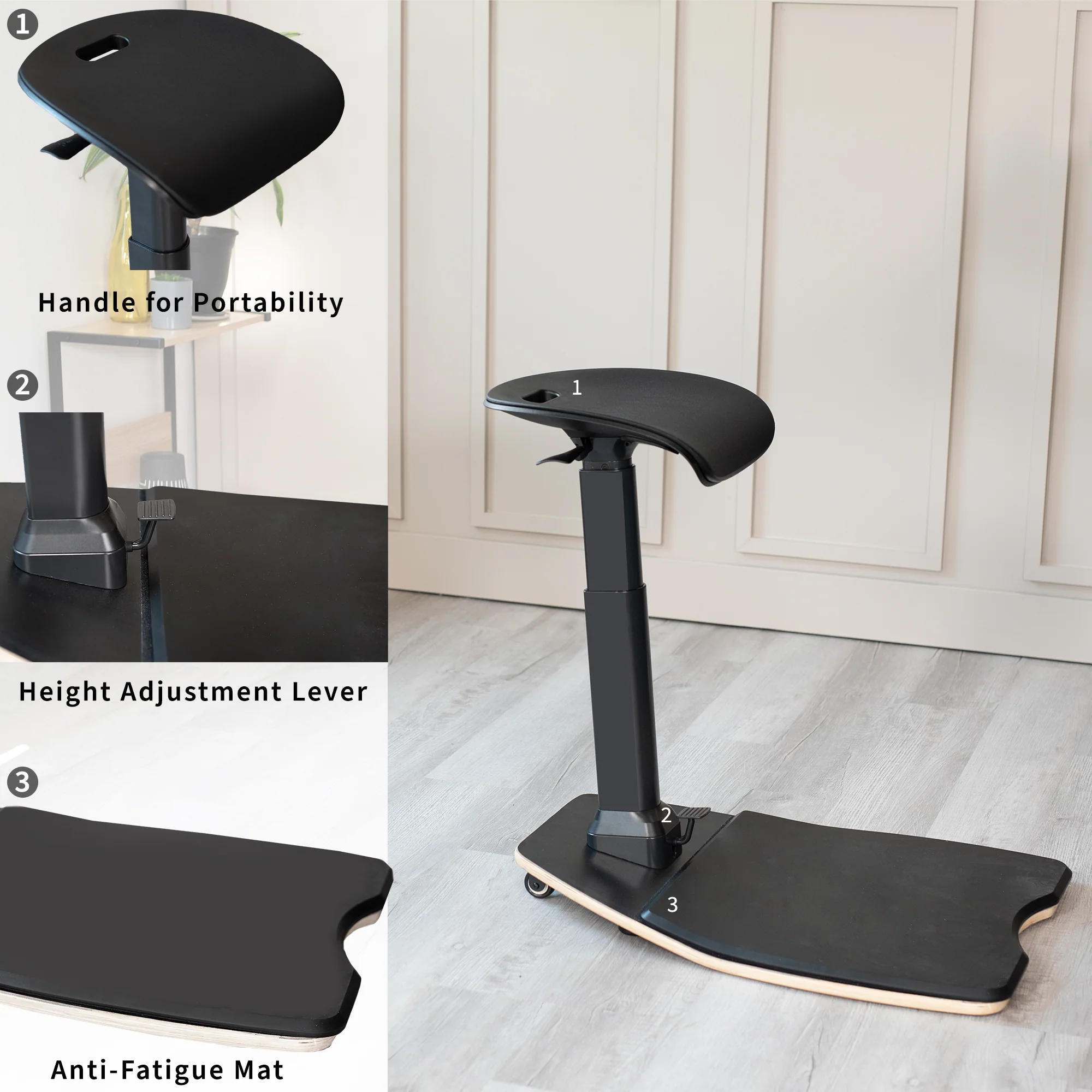 Posture Chair with Anti-Fatigue Mat - Image 7