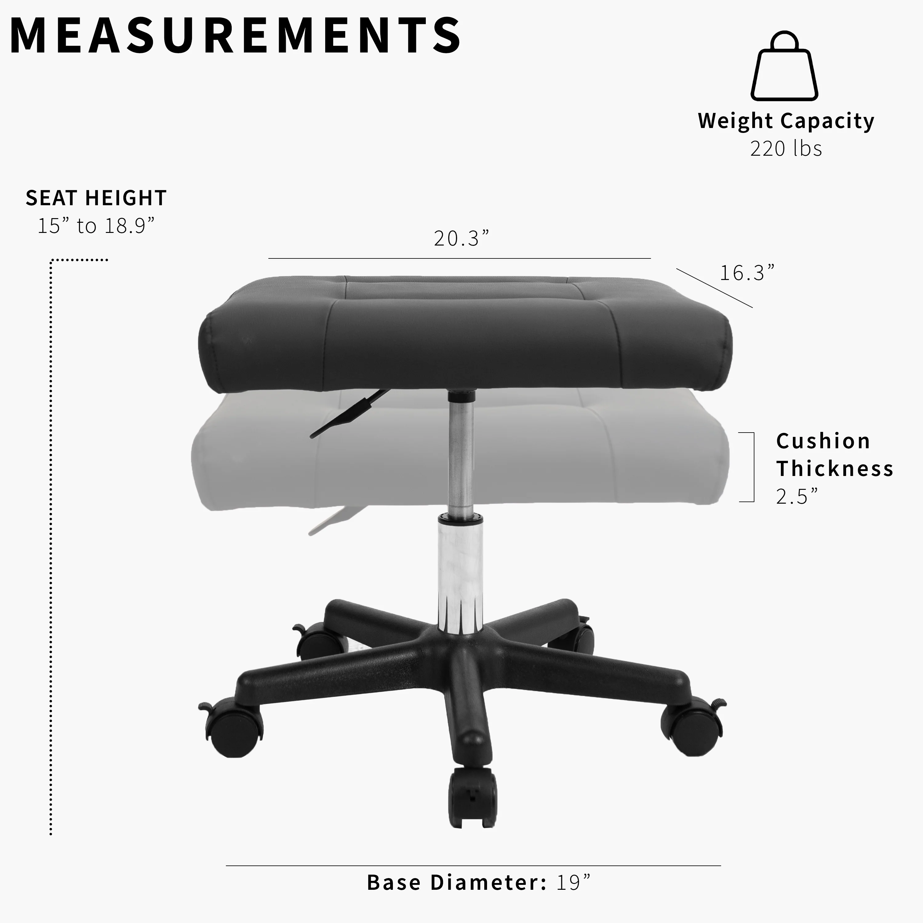 2-in-1 Footrest & Ergonomic Desk Stool - Image 4