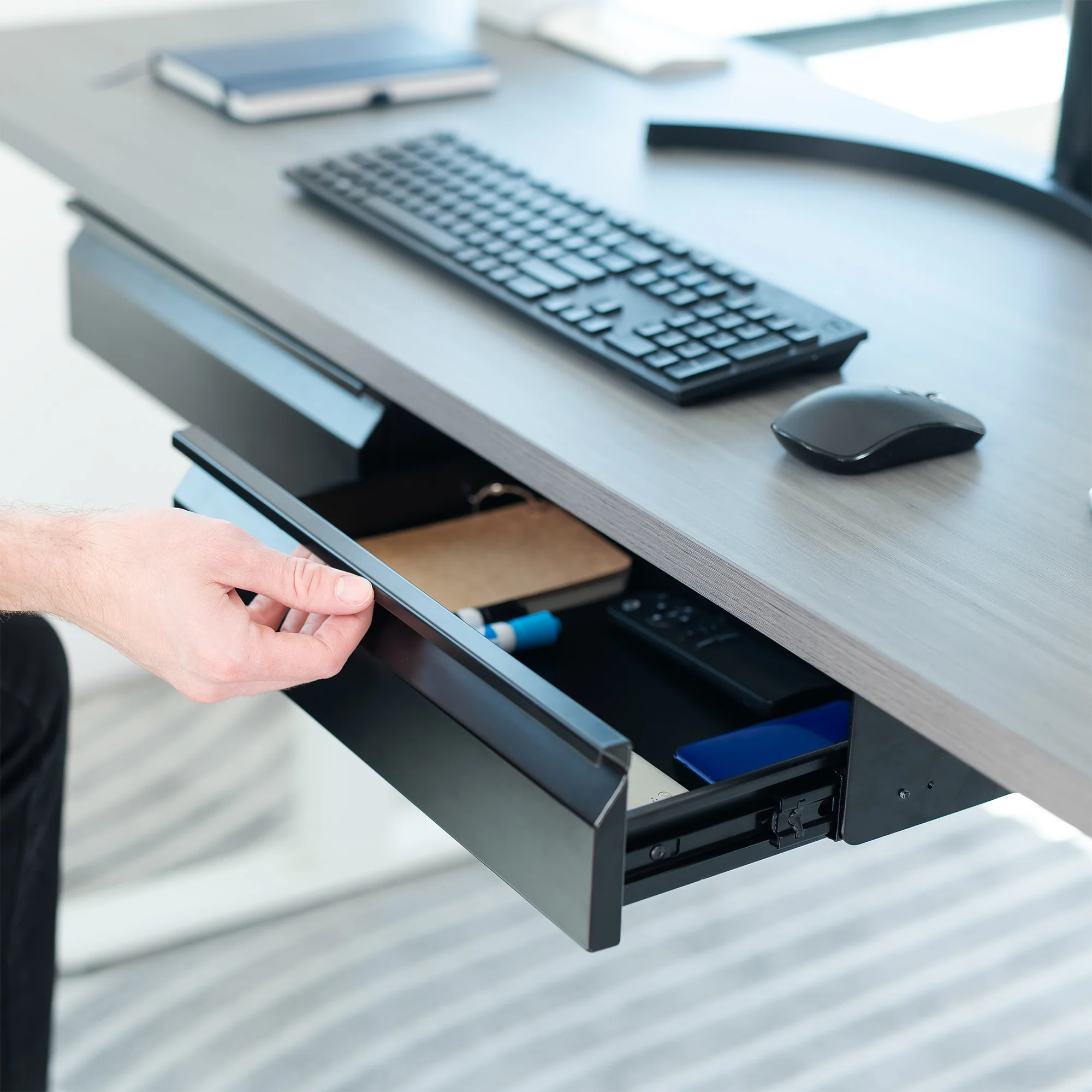 Pull Out Dual Under Desk Drawer - Image 9