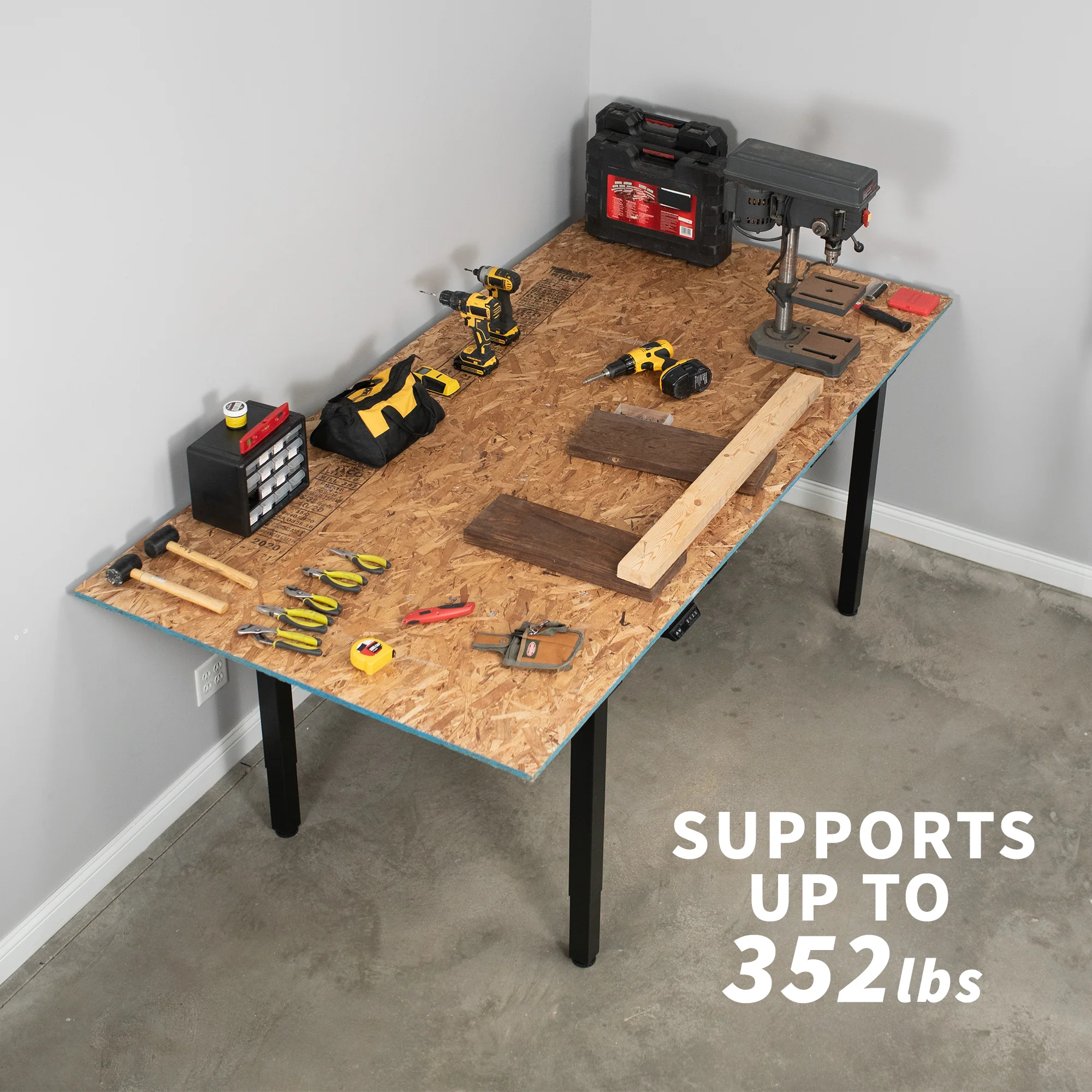 Electric 4-Leg Dual Motor Desk Frame - Image 8