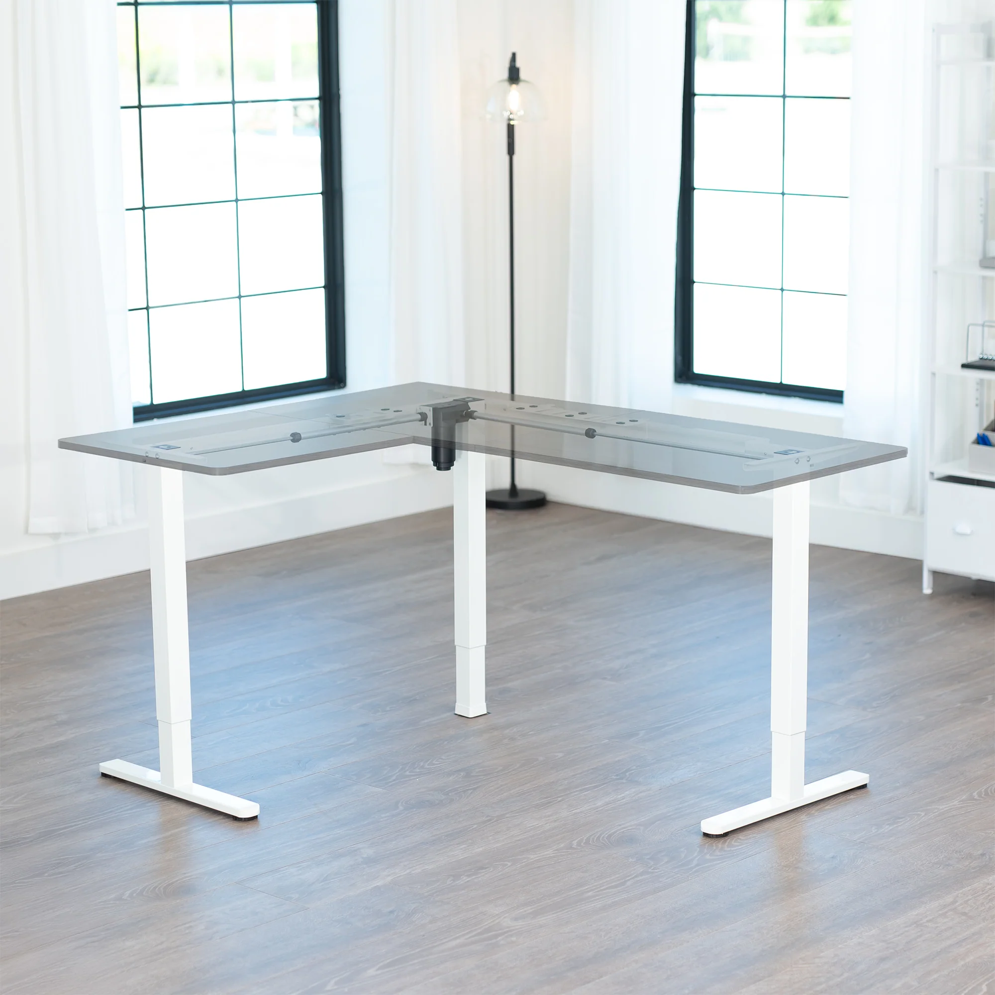 E3 Series - Corner Electric Single Motor Desk Frame - Image 24