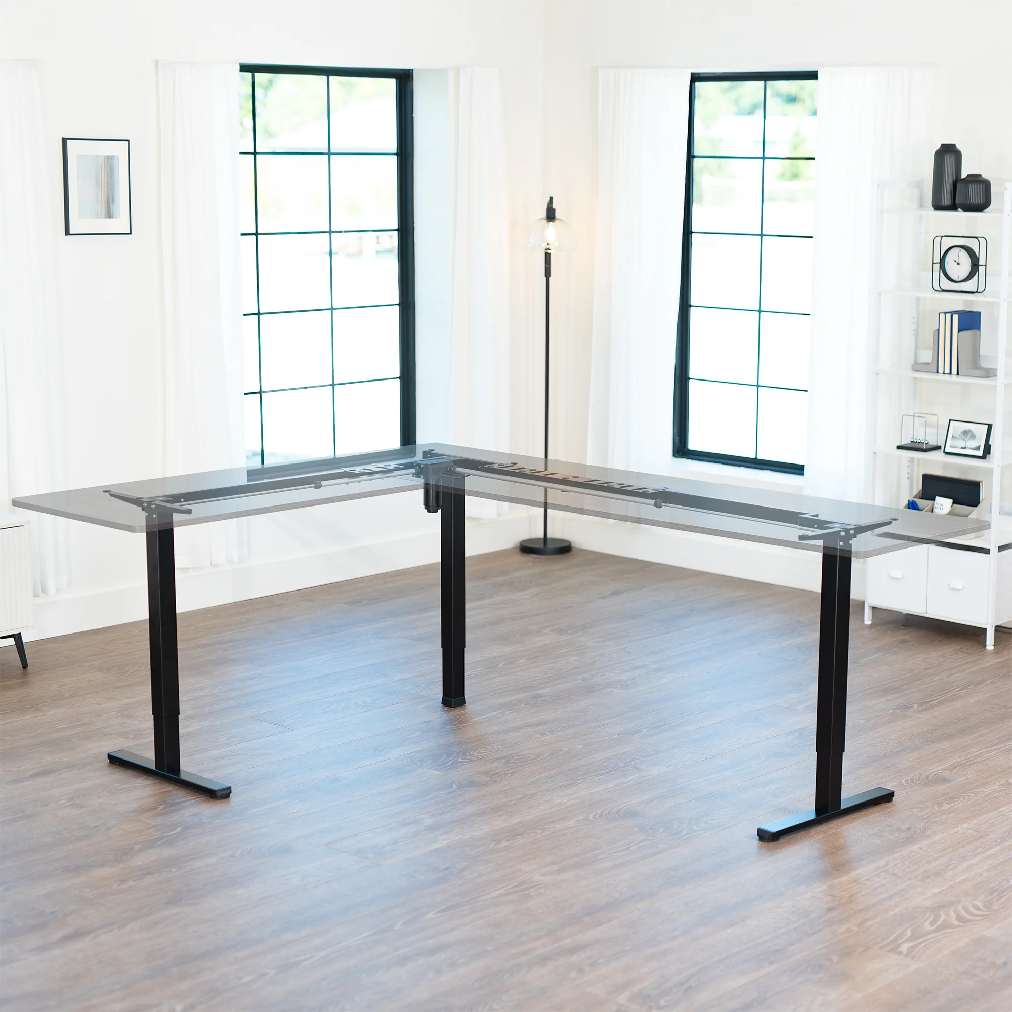 E3 Series - Corner Electric Single Motor Desk Frame - Image 37