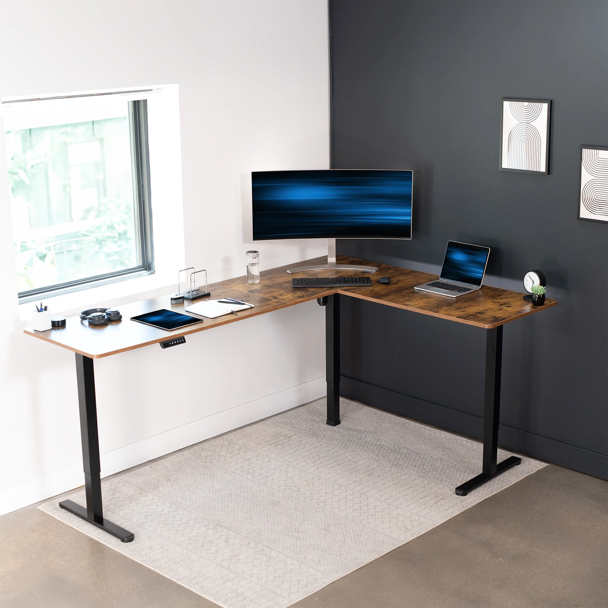 E3 Series - Corner Electric Desk - Image 106