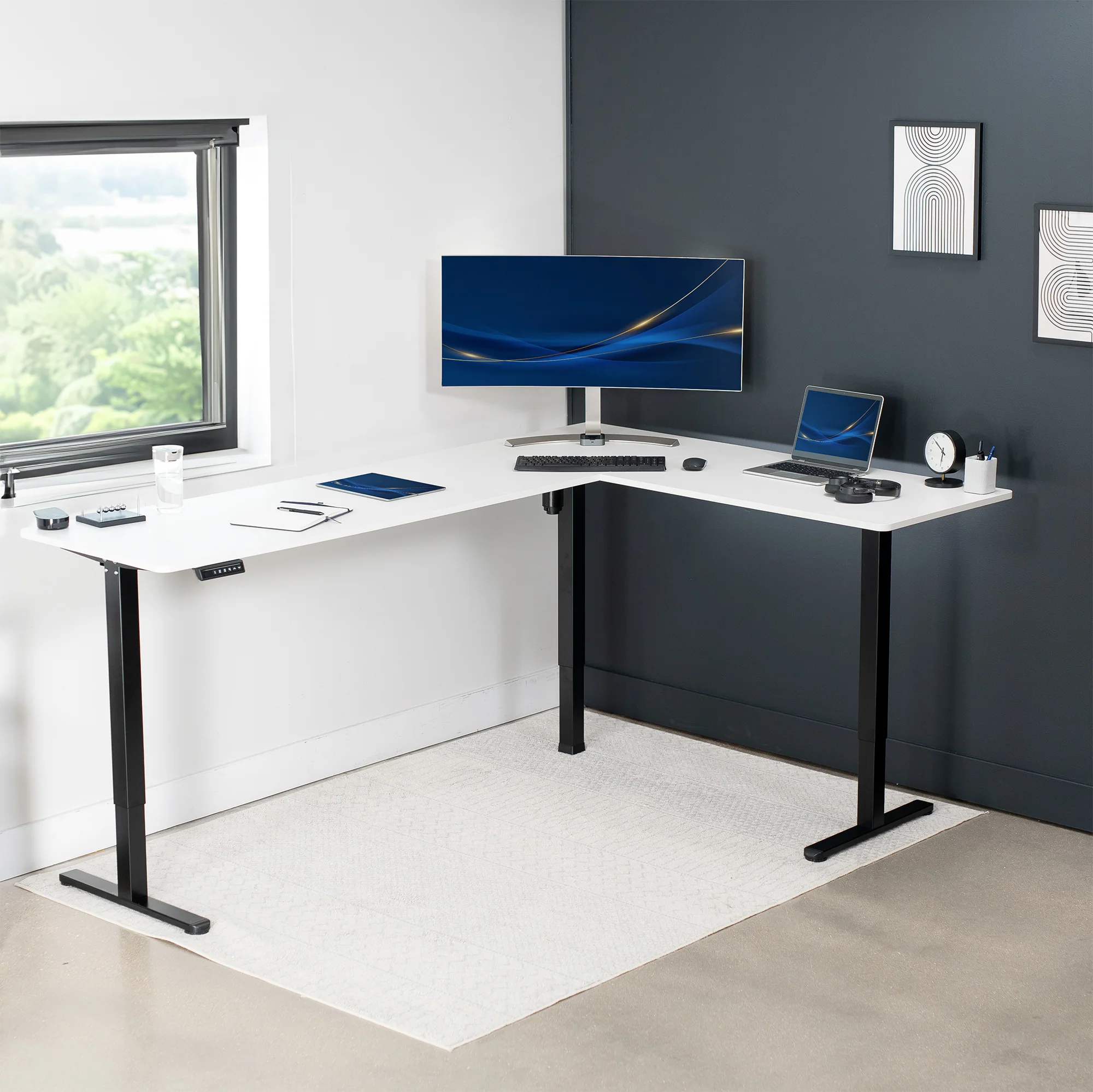E3 Series - Corner Electric Desk - Image 108