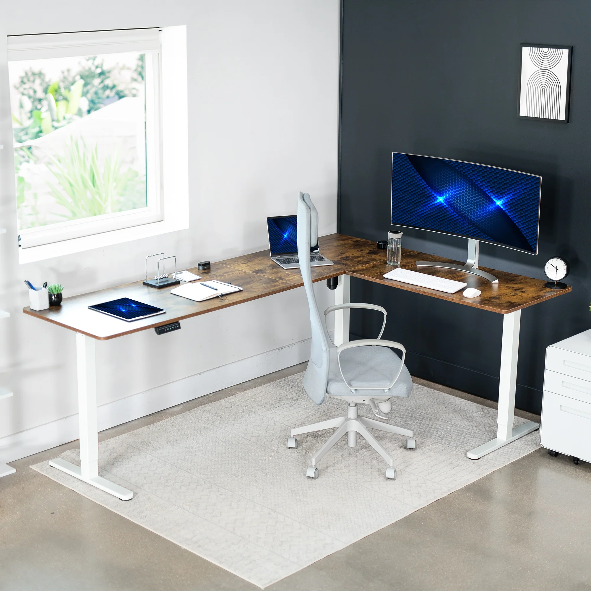 E3 Series - Corner Electric Desk - Image 118