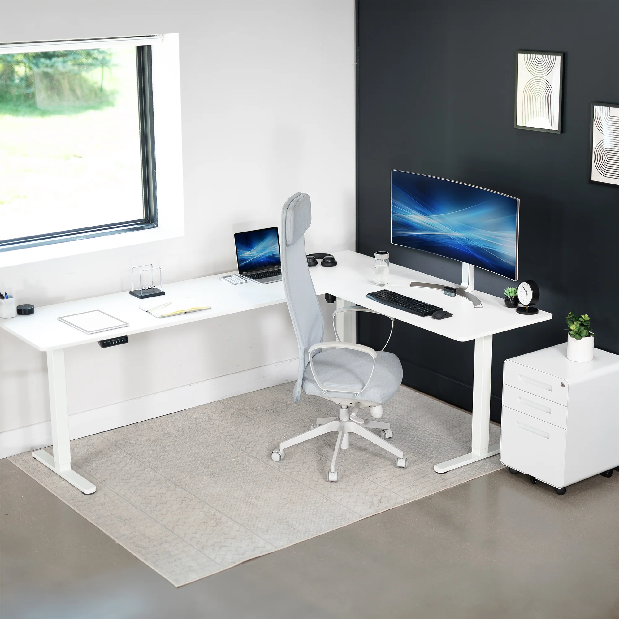 E3 Series - Corner Electric Desk - Image 120