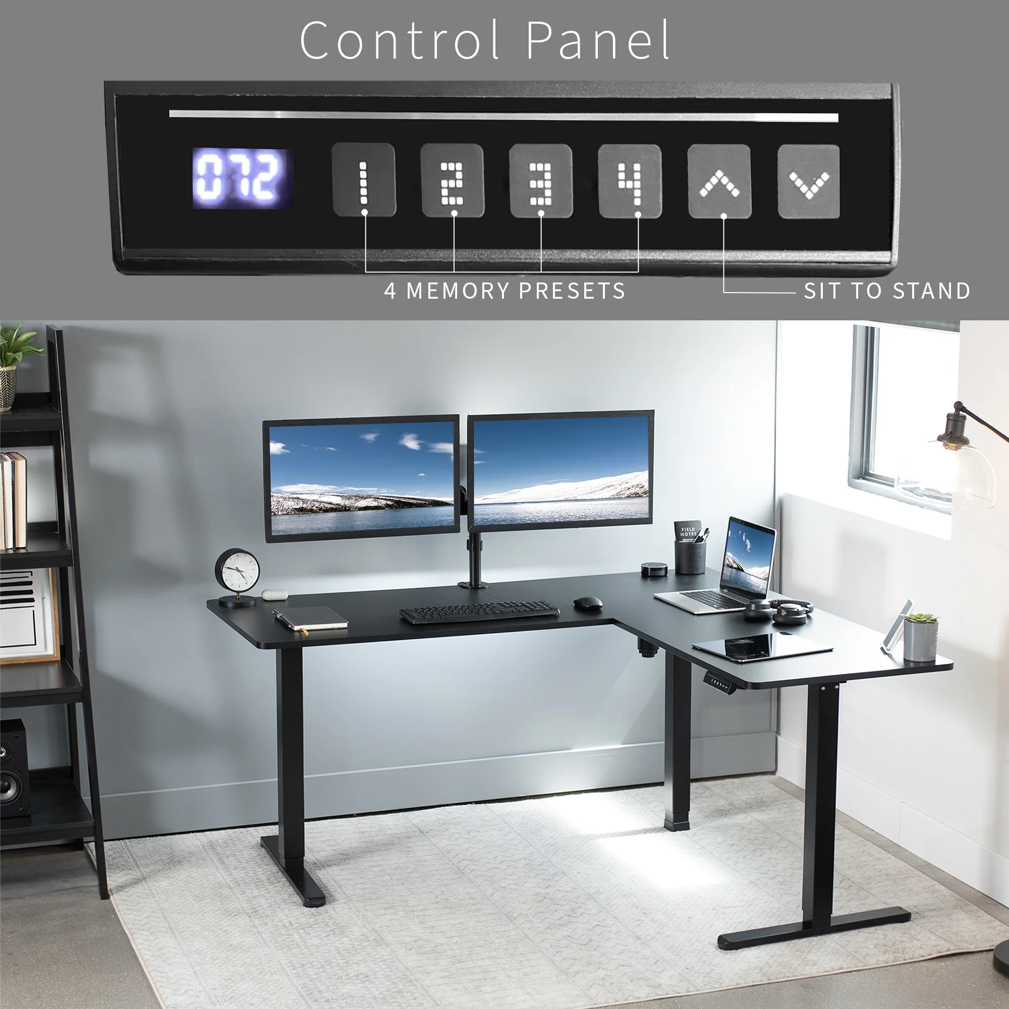 E3 Series - Corner Electric Desk - Image 5