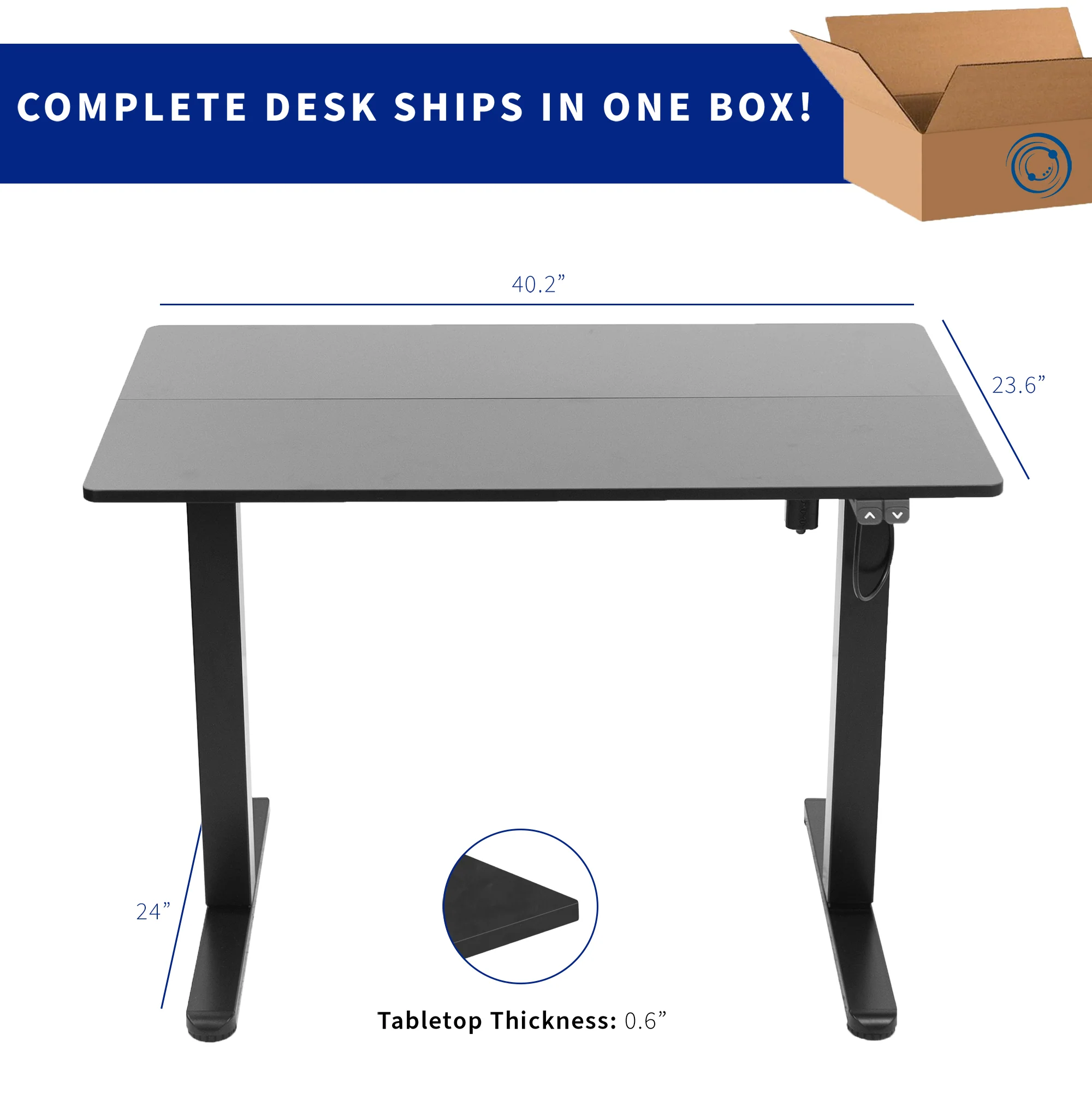 40" x 24" Electric Desk - Image 5