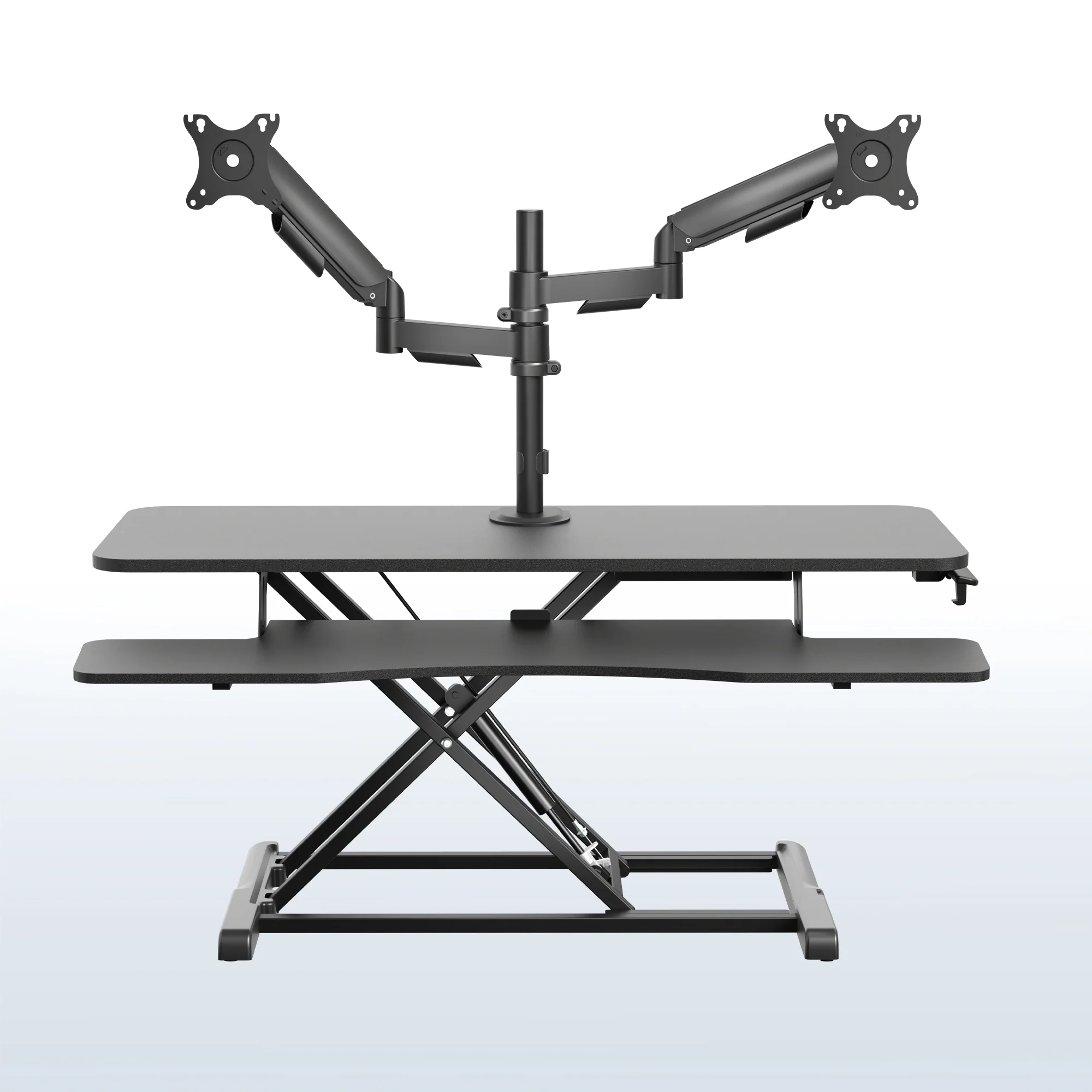 Desk Riser with Mechanical Dual Monitor Mount - Image 19