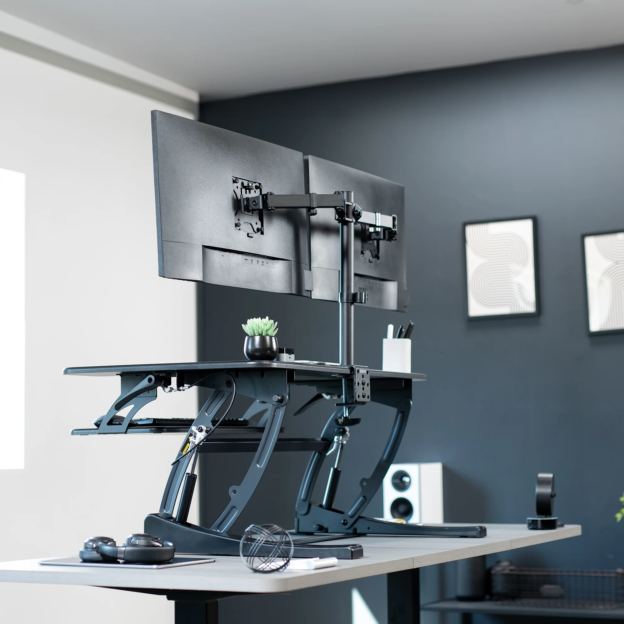 Desk Riser with Dual Monitor Mount - Image 10