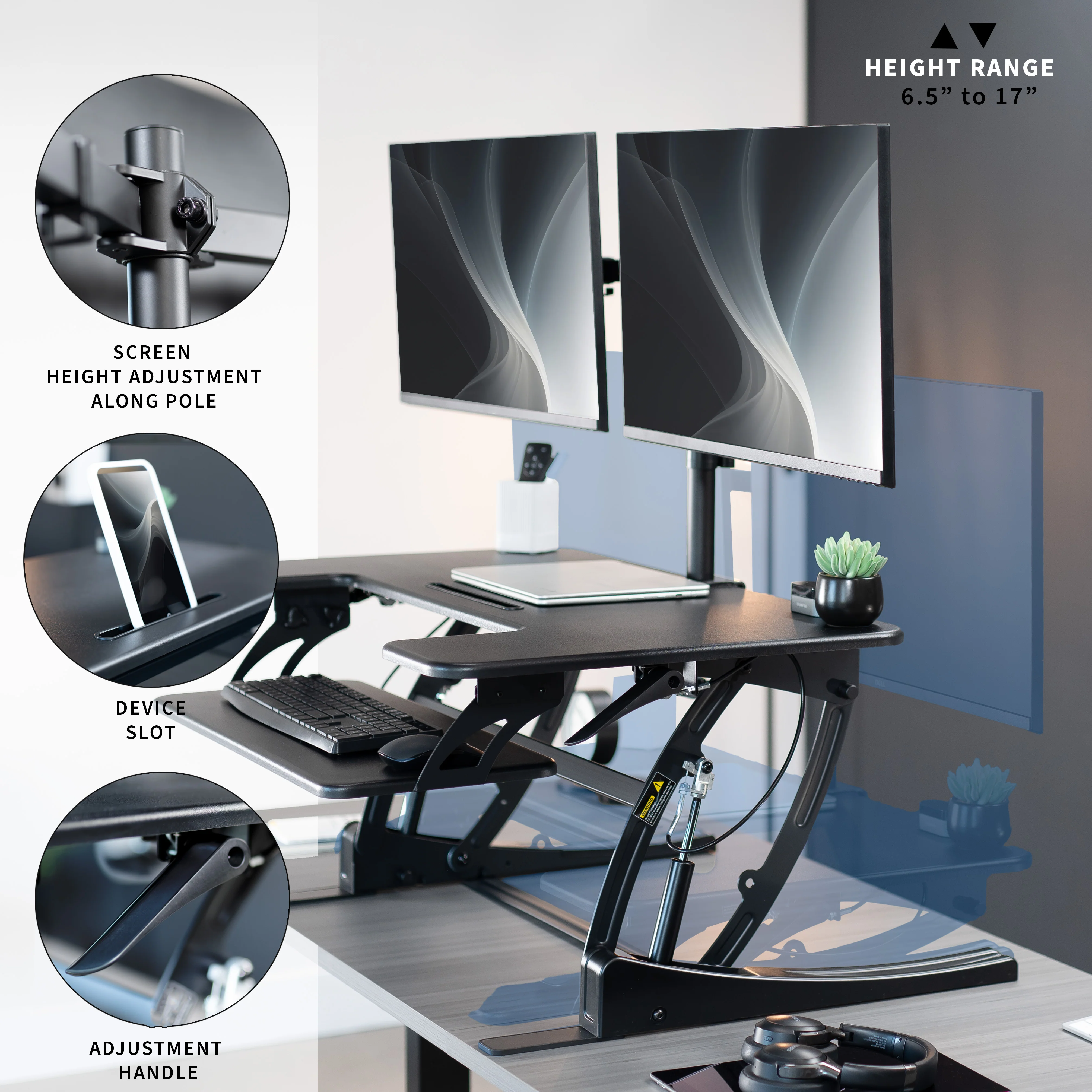Desk Riser with Dual Monitor Mount - Image 4