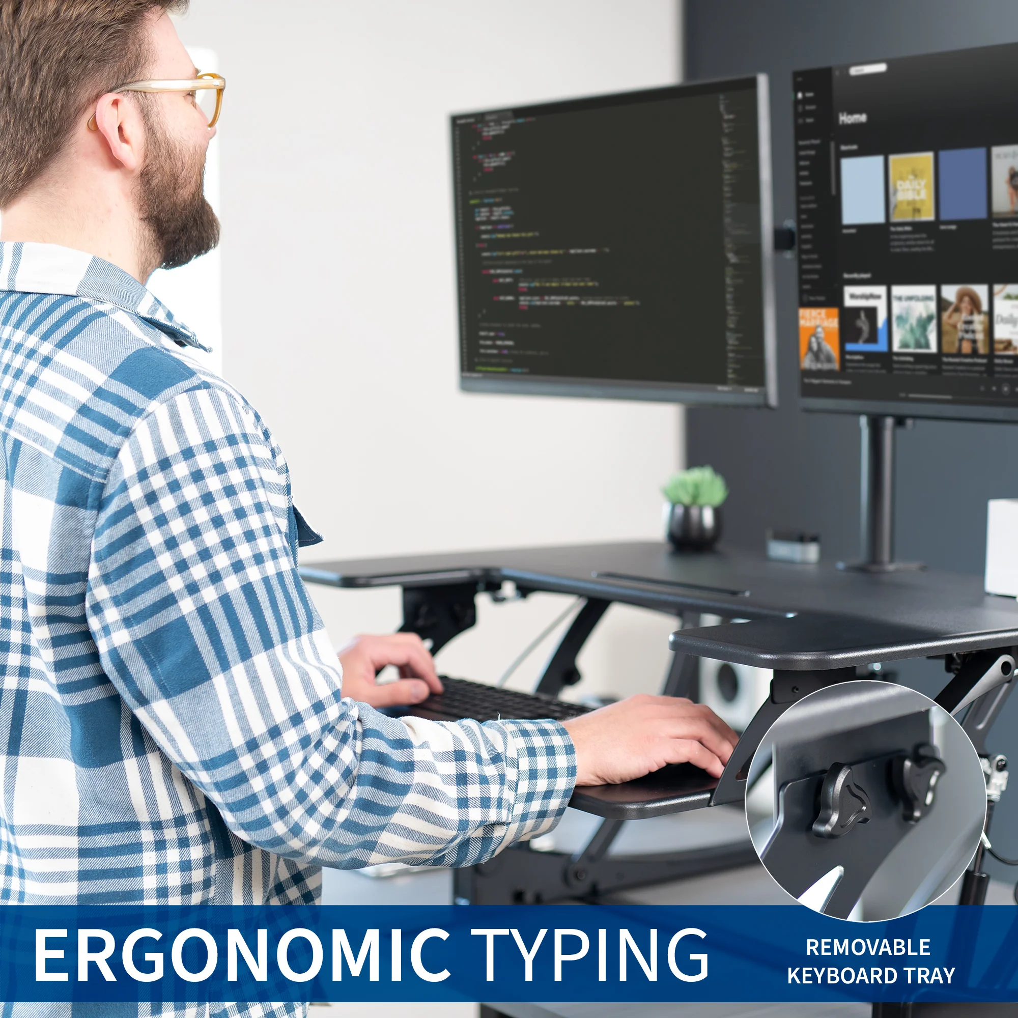 Desk Riser with Dual Monitor Mount - Image 6