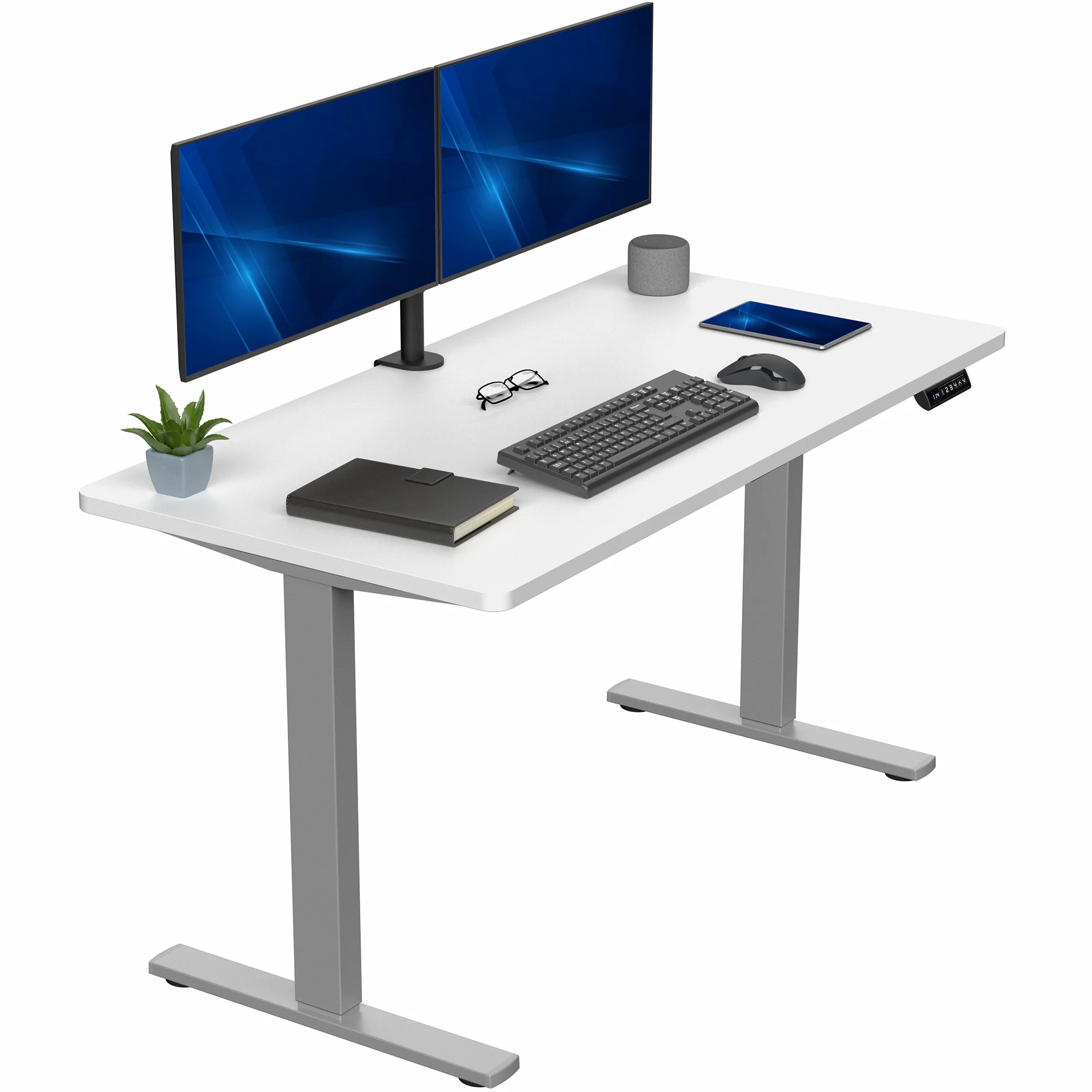 1B Solid Top Series - Single Motor Electric Desk with Push Button Memory Controller - Image 100