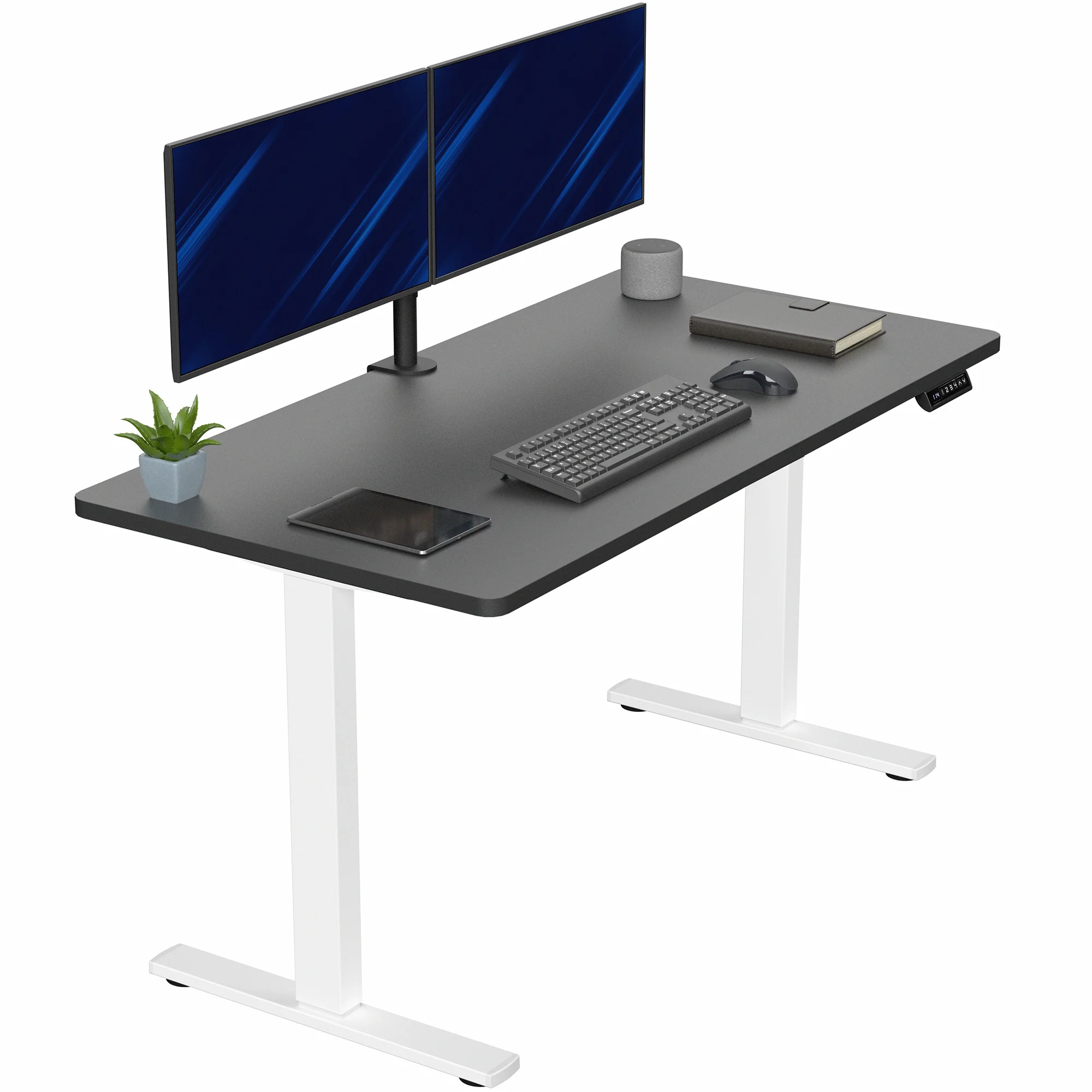 1B Solid Top Series - Single Motor Electric Desk with Push Button Memory Controller - Image 102