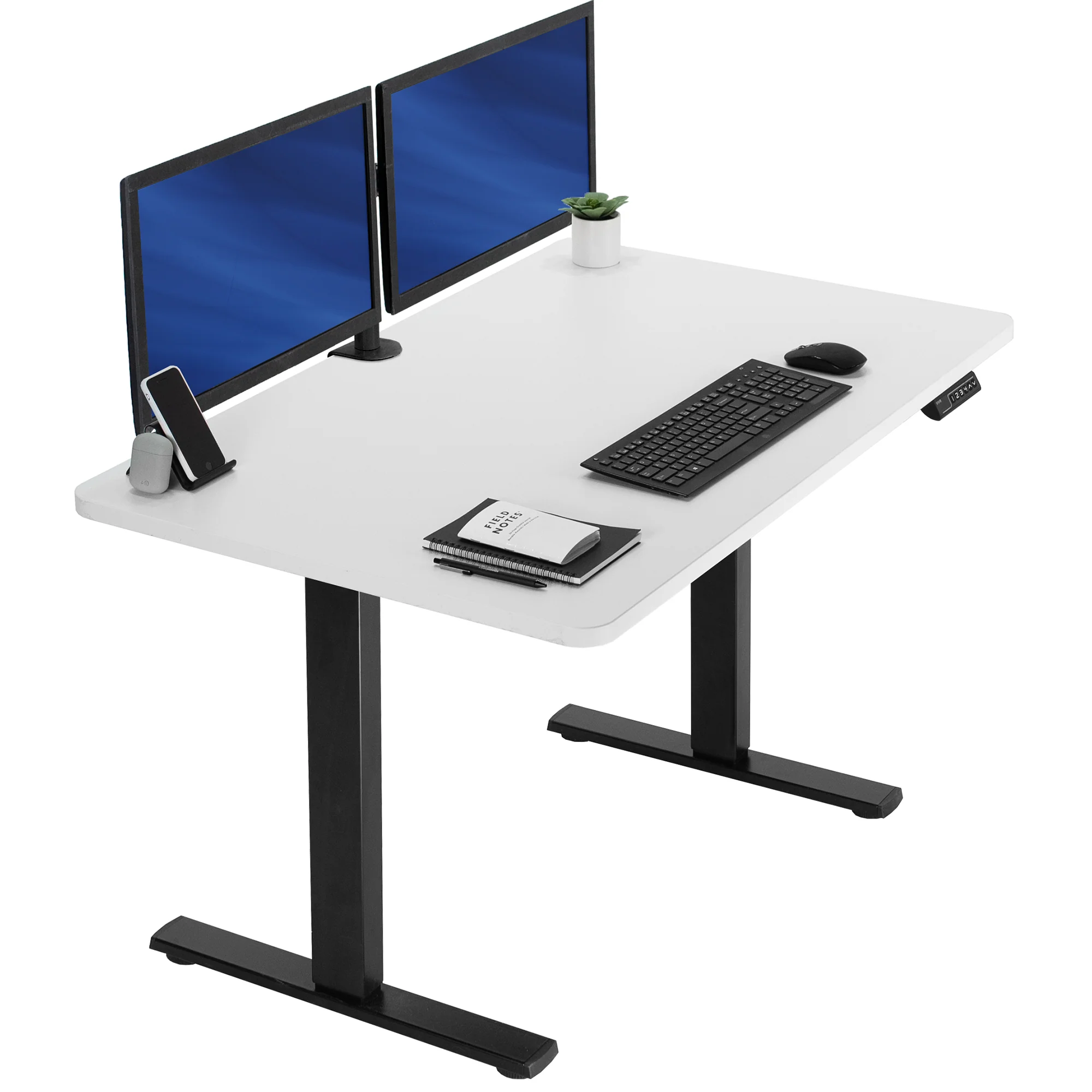 1B Solid Top Series - Single Motor Electric Desk with Push Button Memory Controller - Image 132