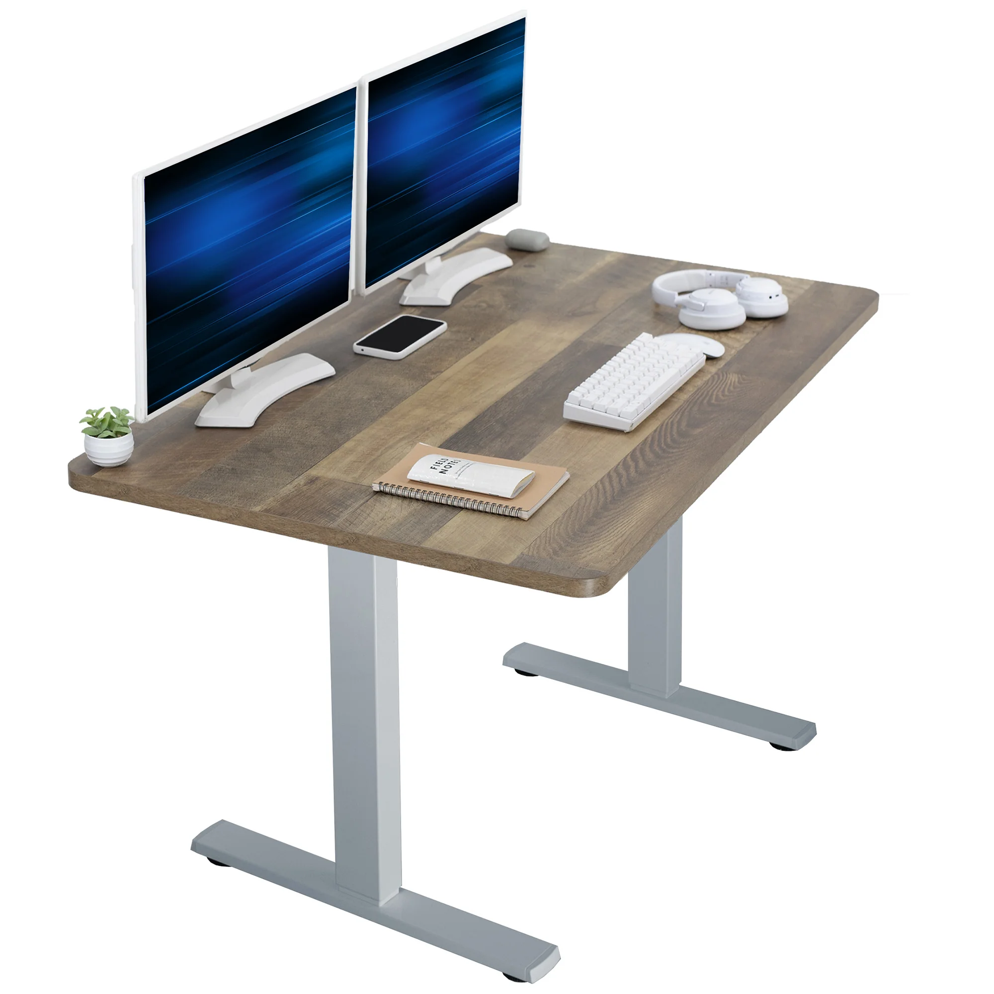 1B Solid Top Series - Single Motor Electric Desk with Push Button Memory Controller - Image 144