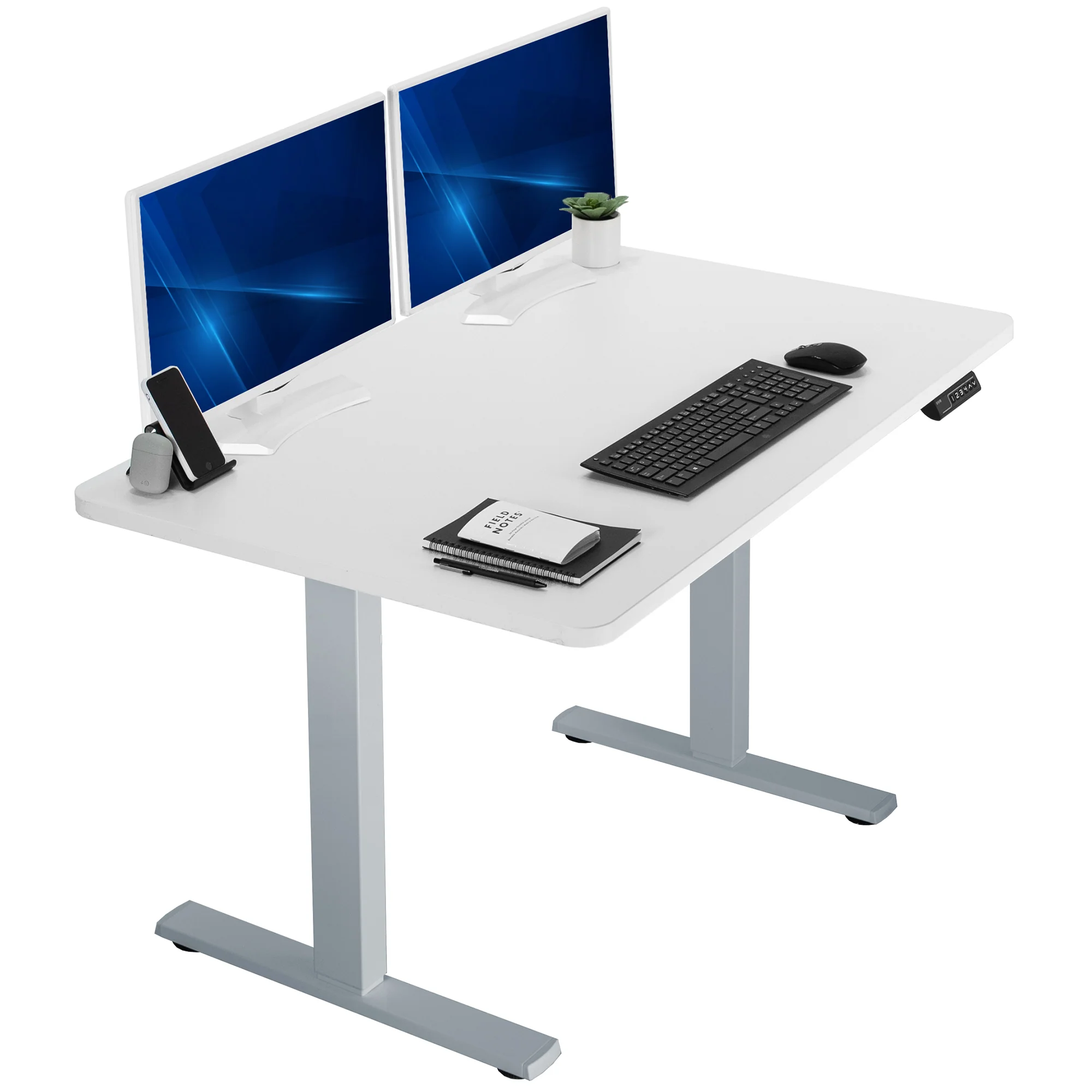 1B Solid Top Series - Single Motor Electric Desk with Push Button Memory Controller - Image 146
