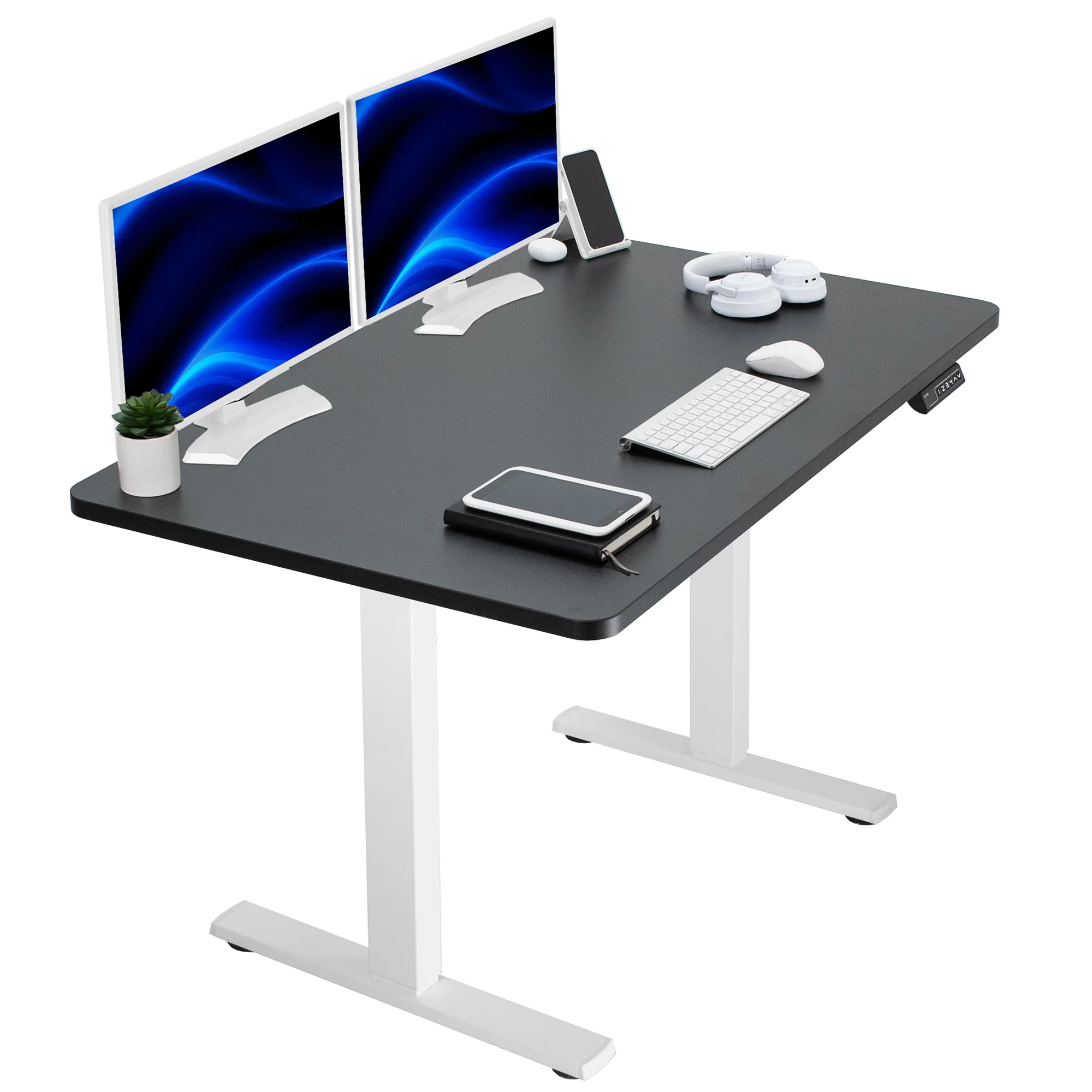 1B Solid Top Series - Single Motor Electric Desk with Push Button Memory Controller - Image 148
