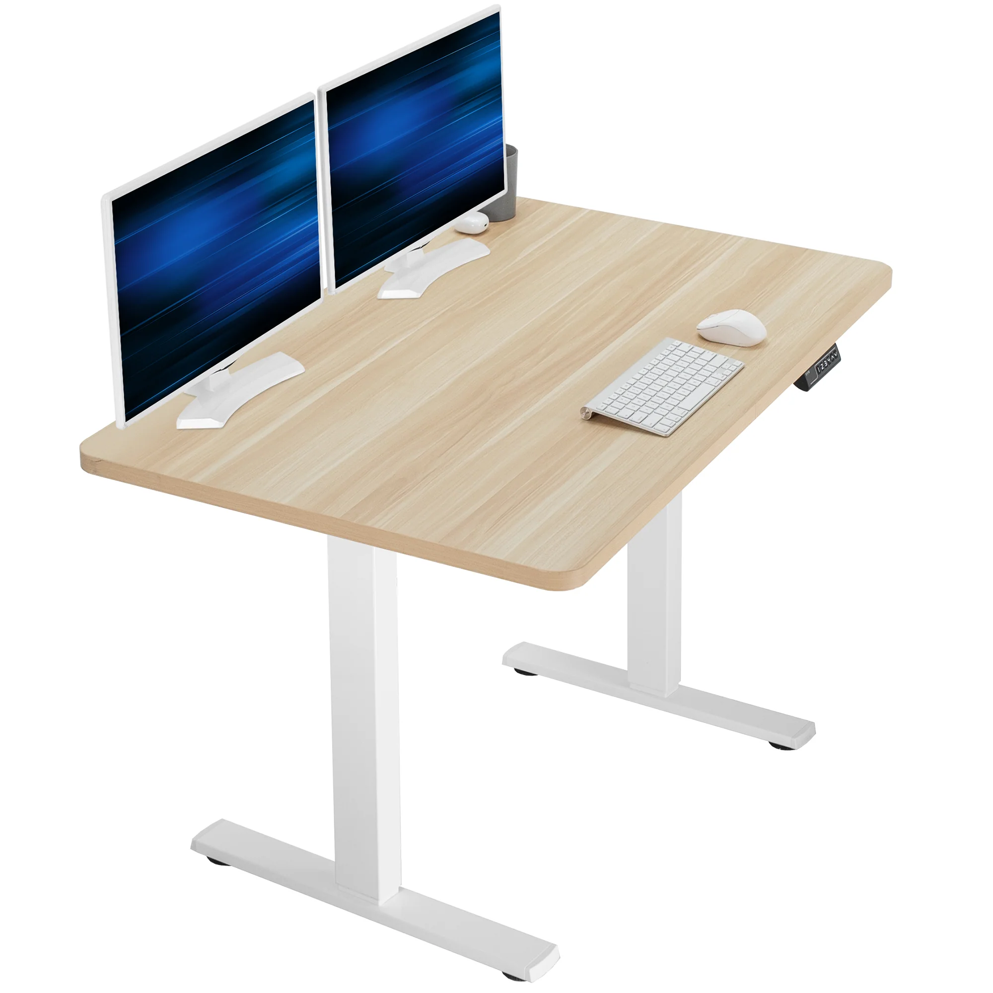 1B Solid Top Series - Single Motor Electric Desk with Push Button Memory Controller - Image 150