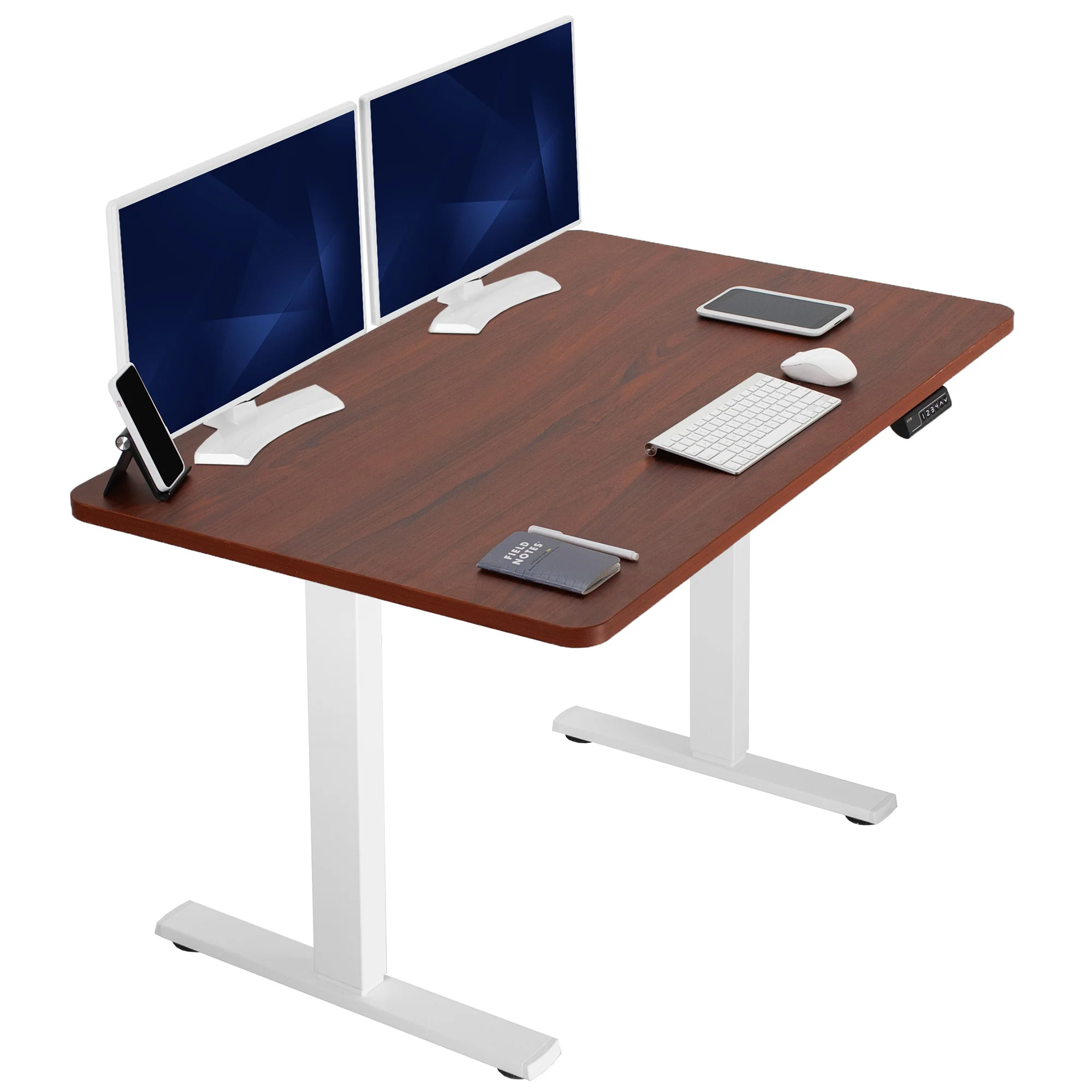 1B Solid Top Series - Single Motor Electric Desk with Push Button Memory Controller - Image 152