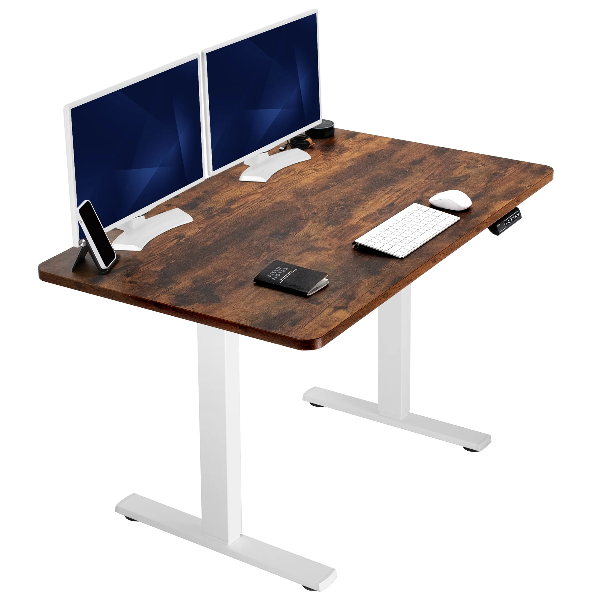 1B Solid Top Series - Single Motor Electric Desk with Push Button Memory Controller - Image 154