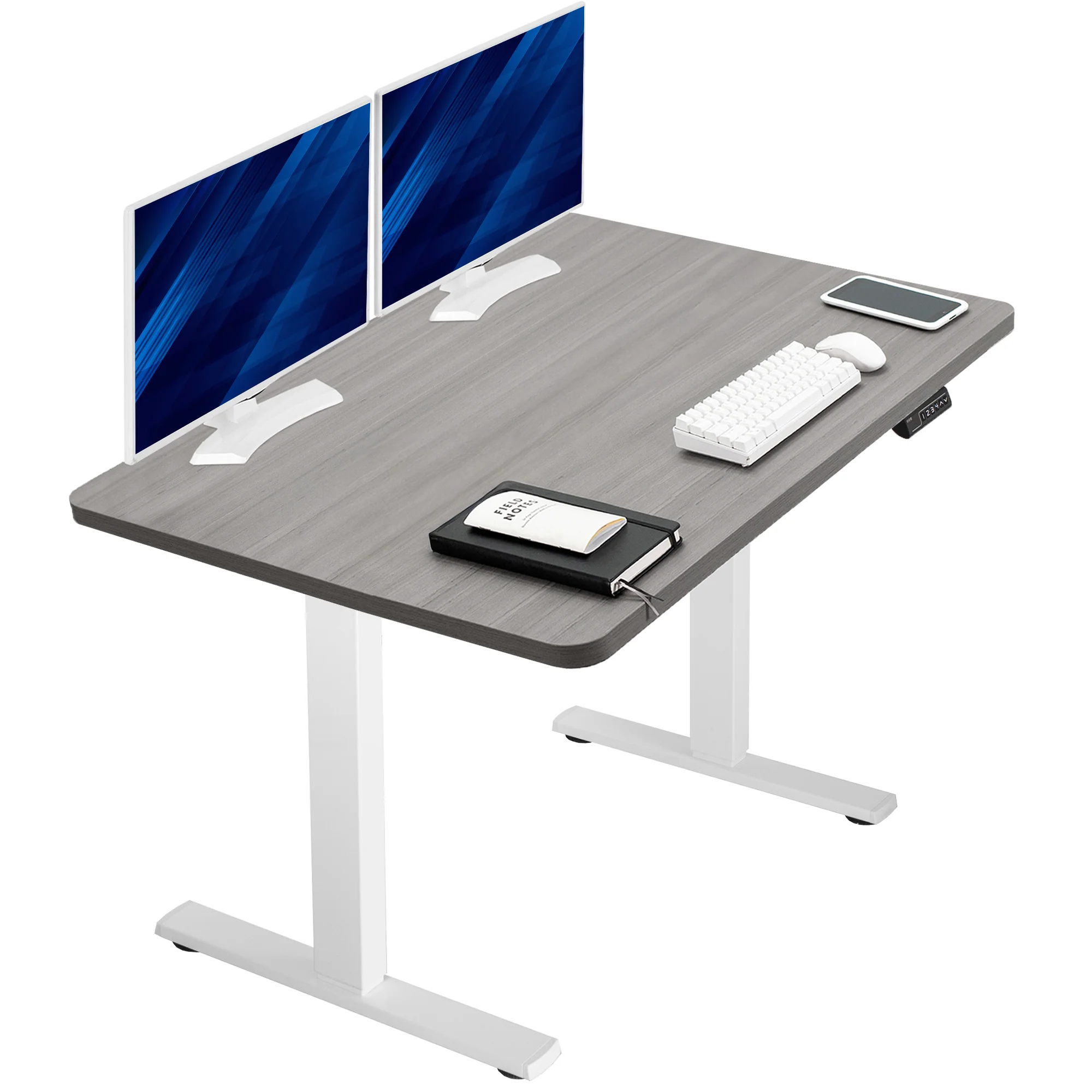 1B Solid Top Series - Single Motor Electric Desk with Push Button Memory Controller - Image 155