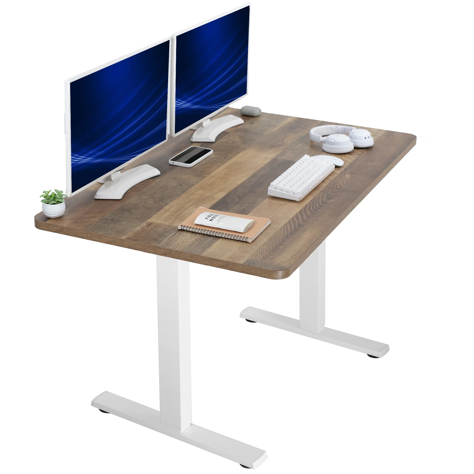 1B Solid Top Series - Single Motor Electric Desk with Push Button Memory Controller - Image 158