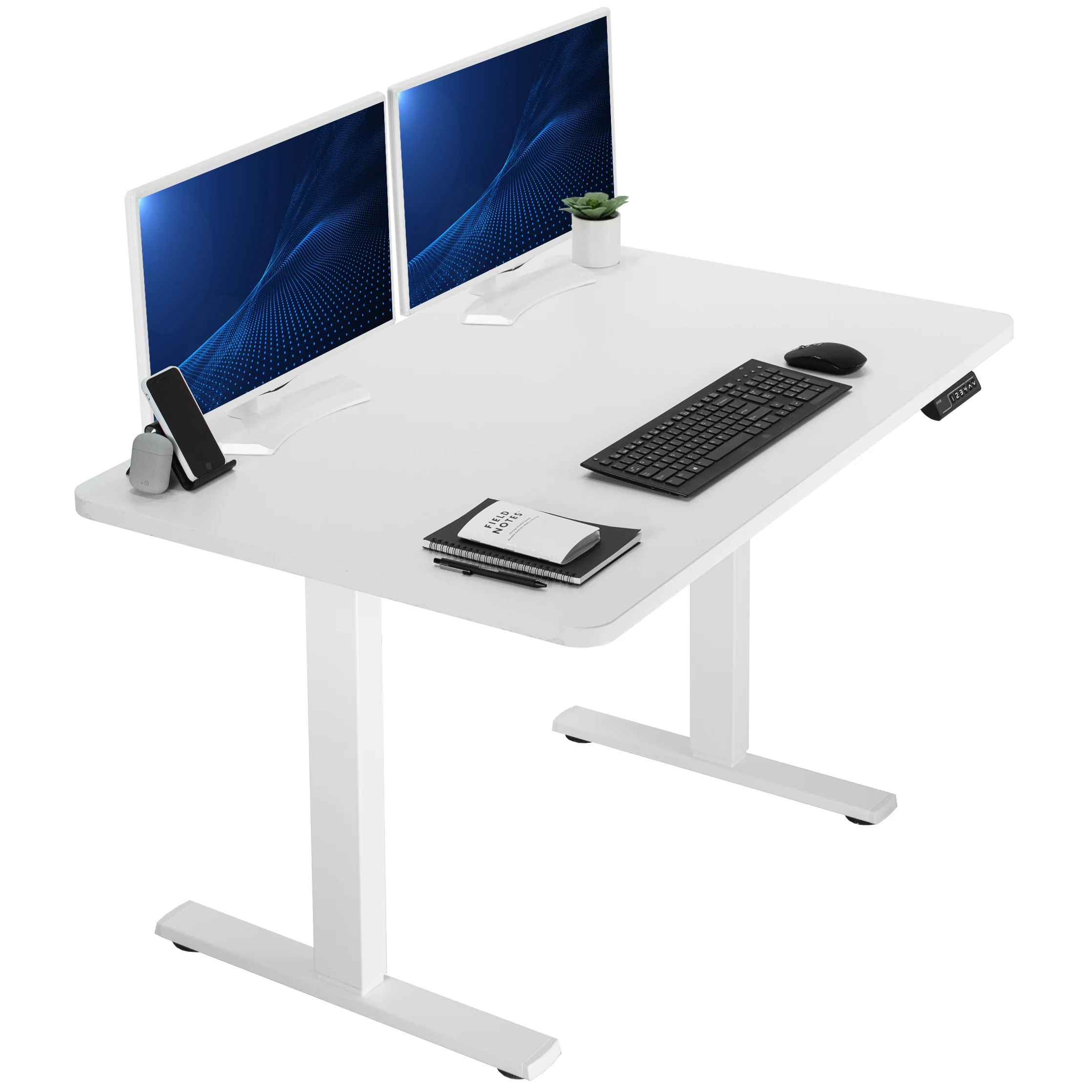 1B Solid Top Series - Single Motor Electric Desk with Push Button Memory Controller - Image 160