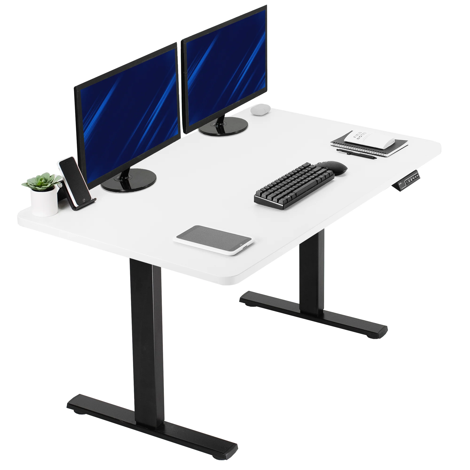 1B Solid Top Series - Single Motor Electric Desk with Push Button Memory Controller - Image 174