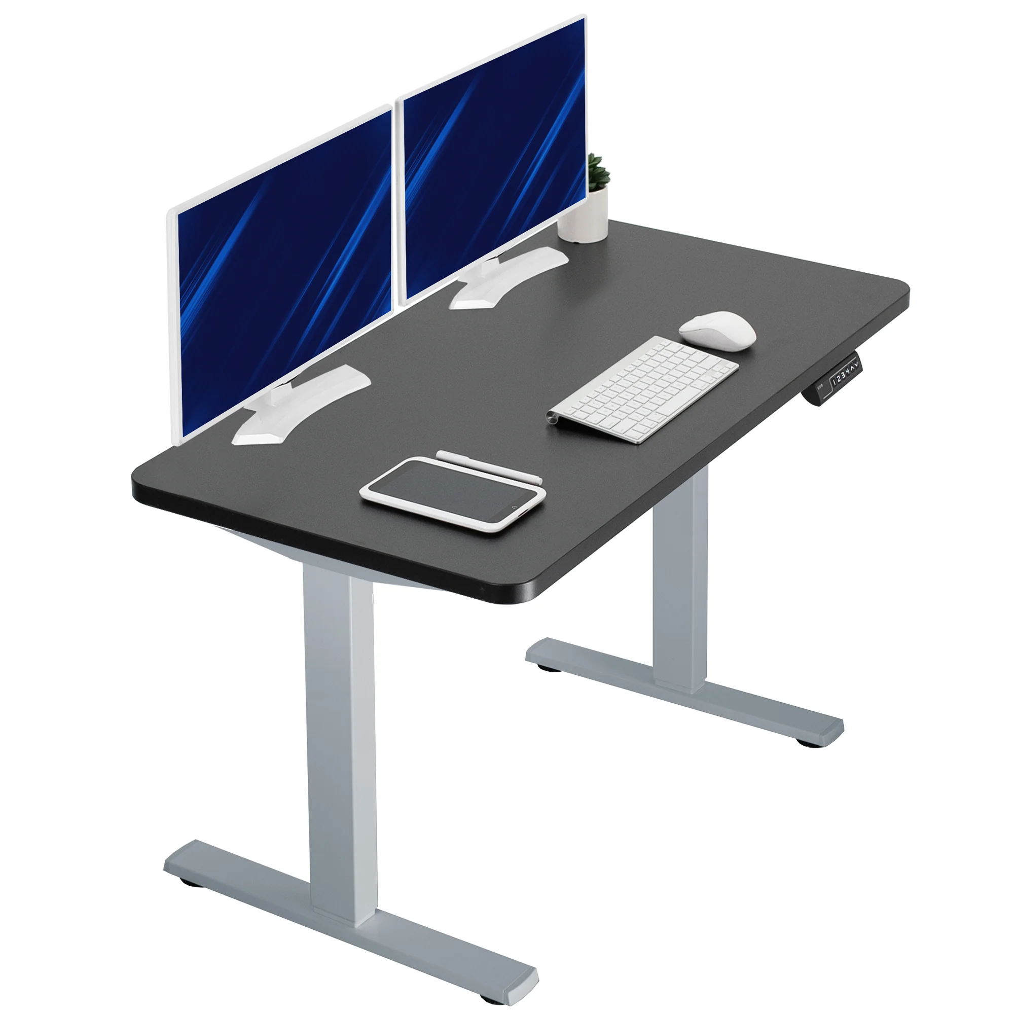 1B Solid Top Series - Single Motor Electric Desk with Push Button Memory Controller - Image 176