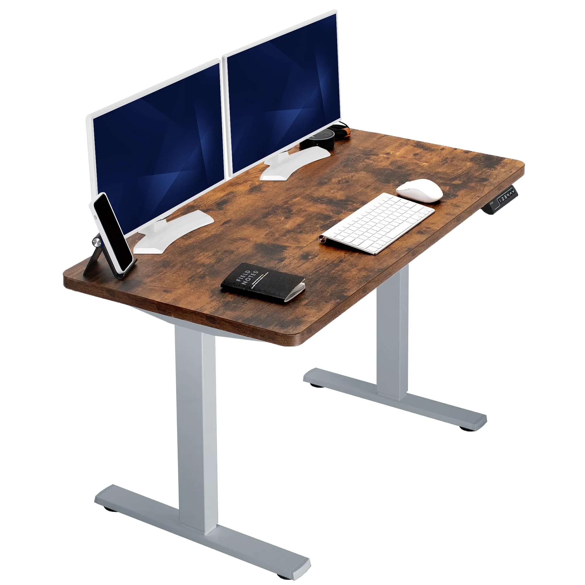 1B Solid Top Series - Single Motor Electric Desk with Push Button Memory Controller - Image 184