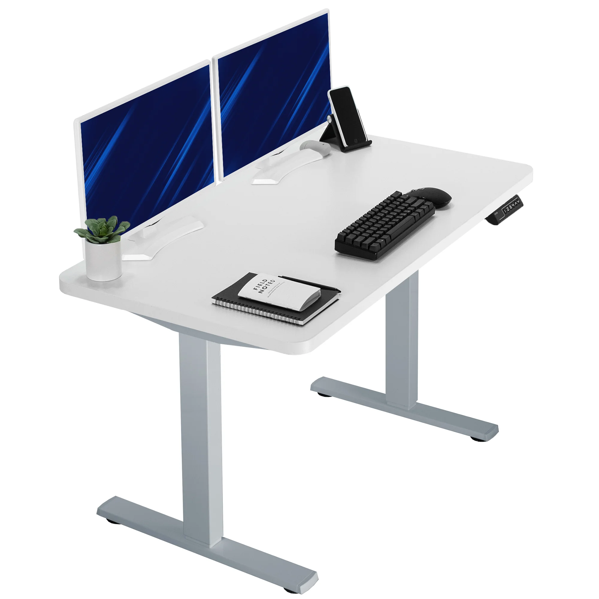 1B Solid Top Series - Single Motor Electric Desk with Push Button Memory Controller - Image 188