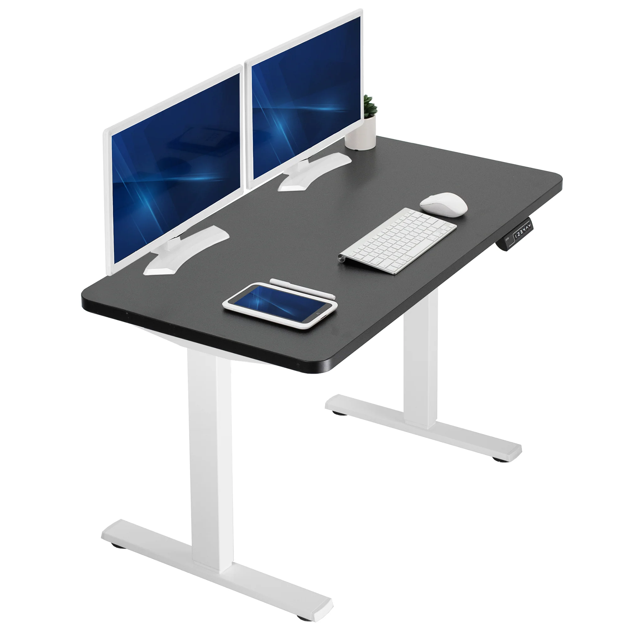 1B Solid Top Series - Single Motor Electric Desk with Push Button Memory Controller - Image 190