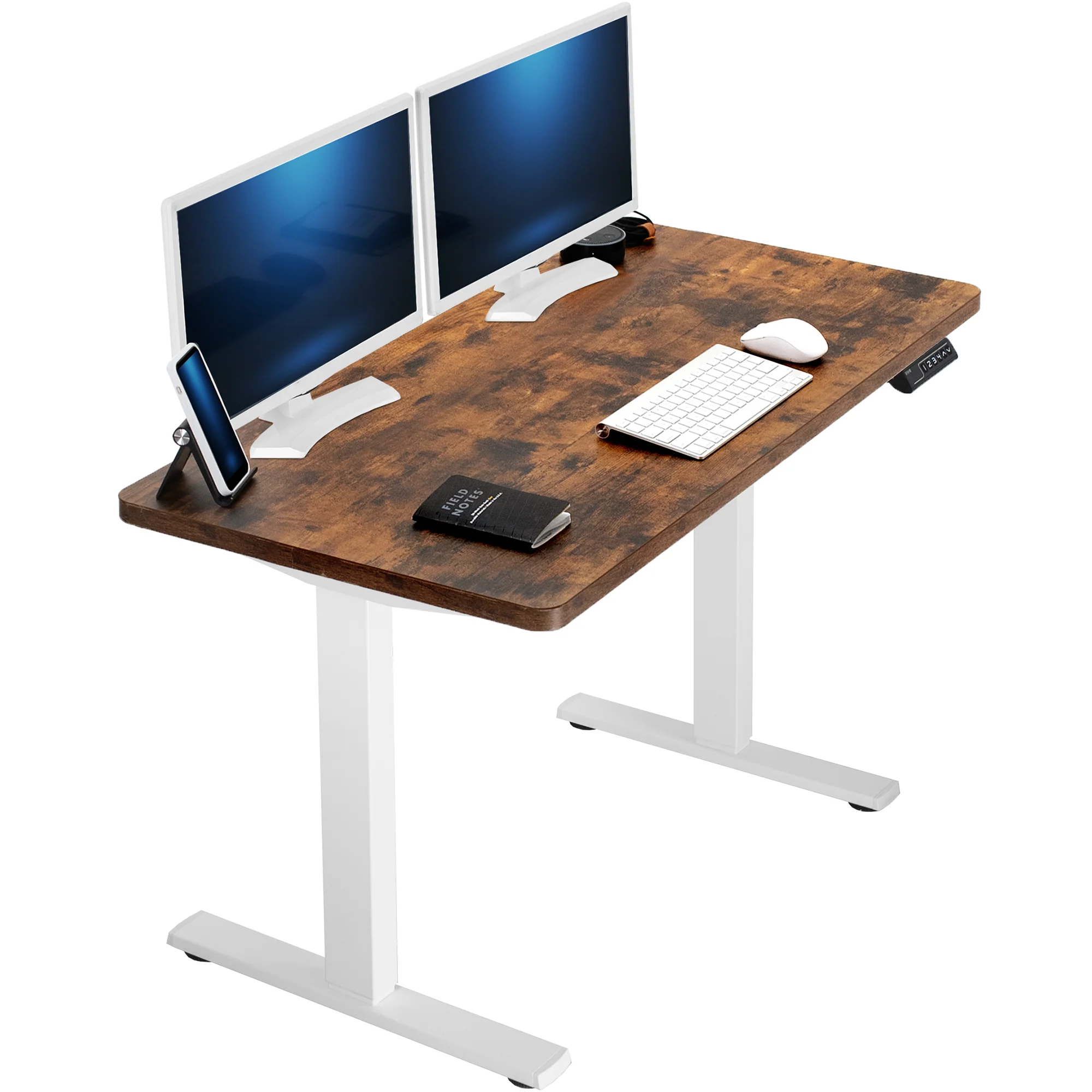 1B Solid Top Series - Single Motor Electric Desk with Push Button Memory Controller - Image 196