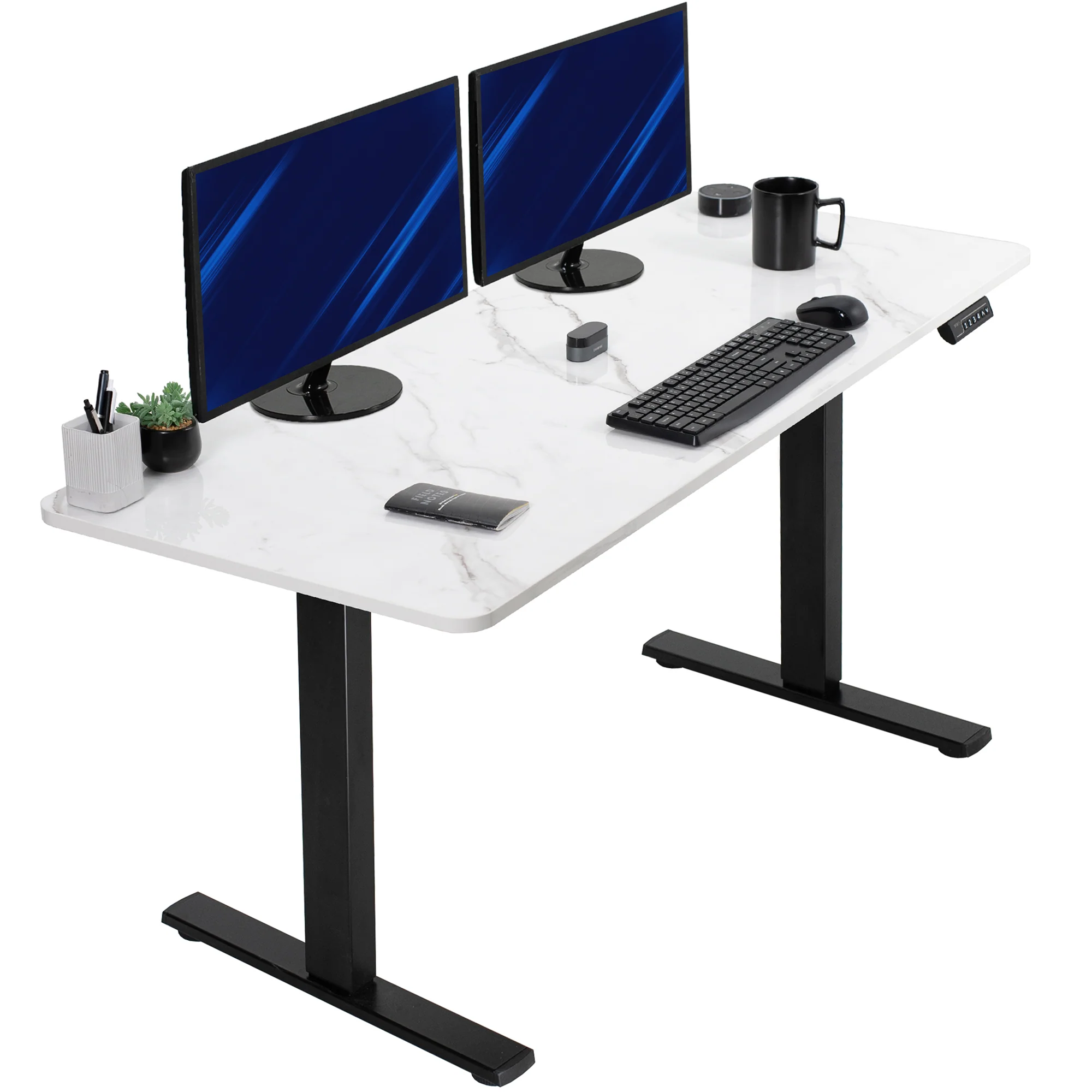 1B Solid Top Series - Single Motor Electric Desk with Push Button Memory Controller - Image 27