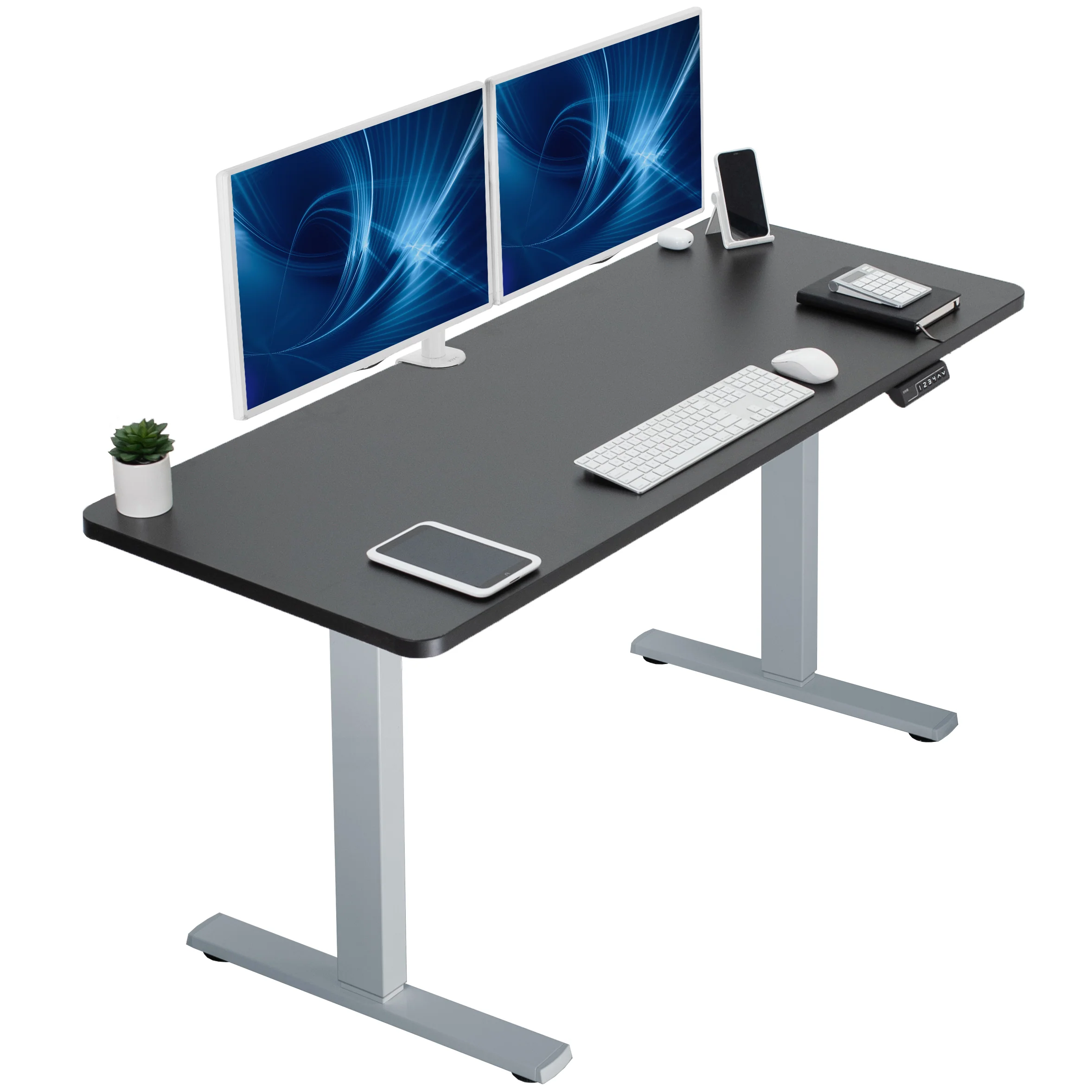 1B Solid Top Series - Single Motor Electric Desk with Push Button Memory Controller - Image 29