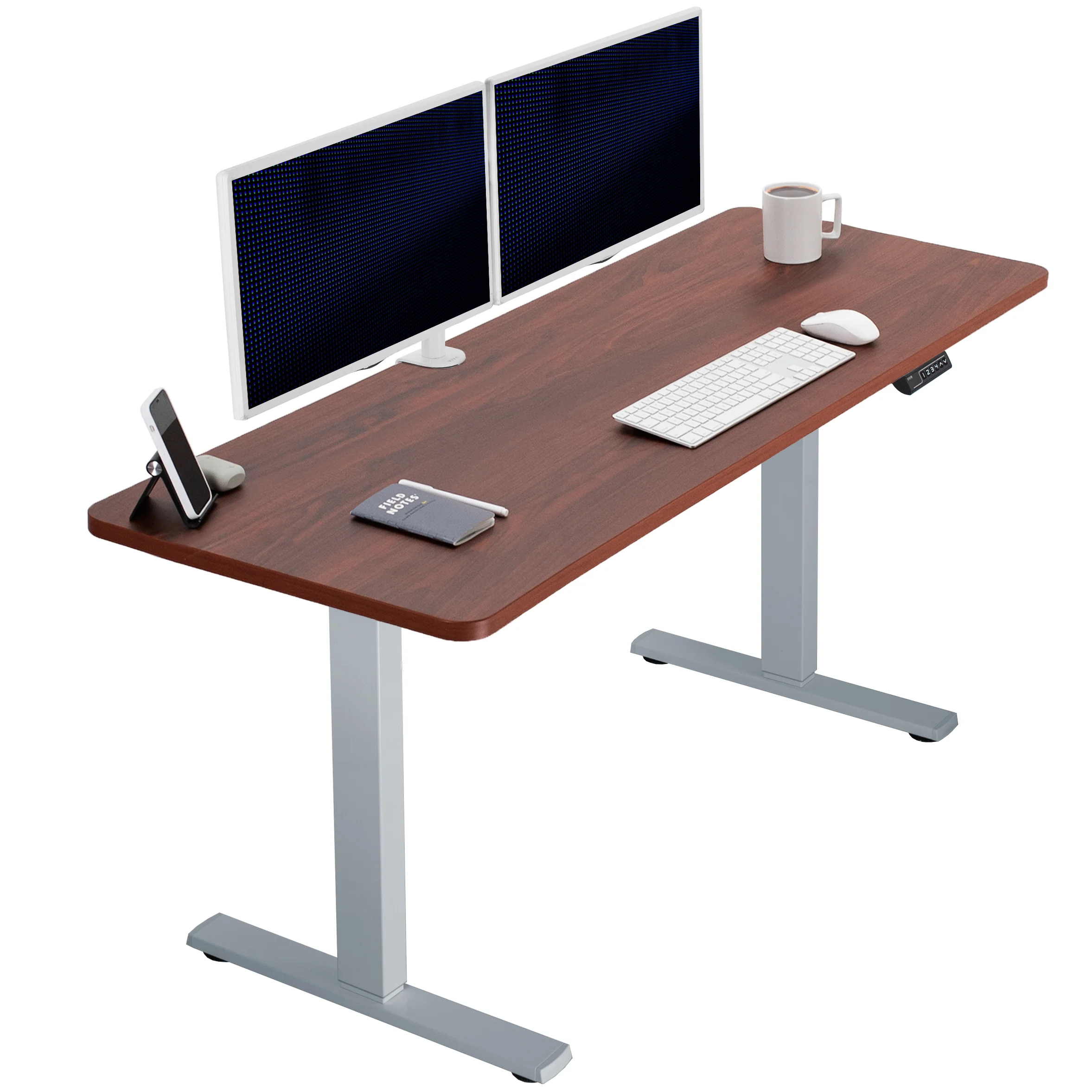 1B Solid Top Series - Single Motor Electric Desk with Push Button Memory Controller - Image 33