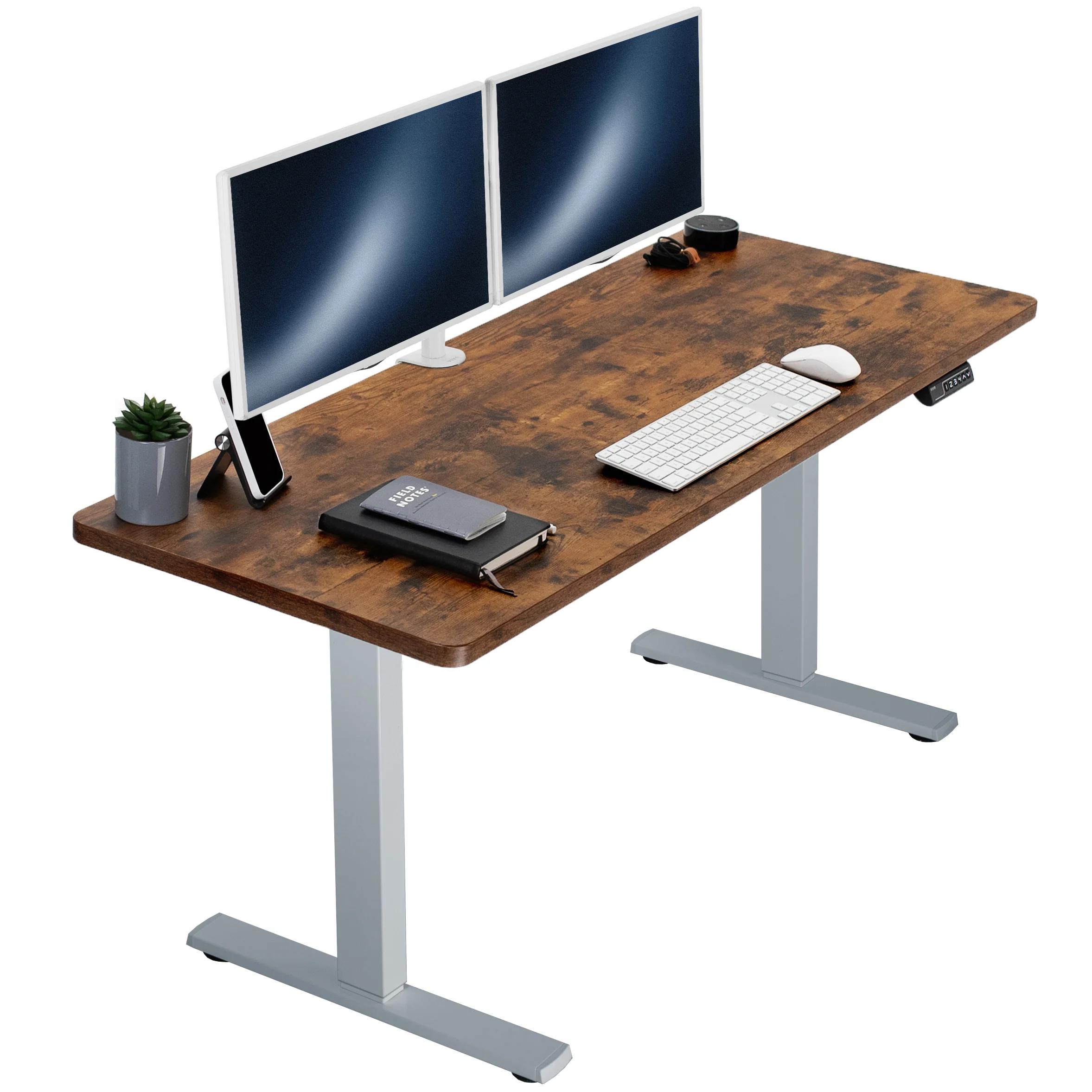 1B Solid Top Series - Single Motor Electric Desk with Push Button Memory Controller - Image 37