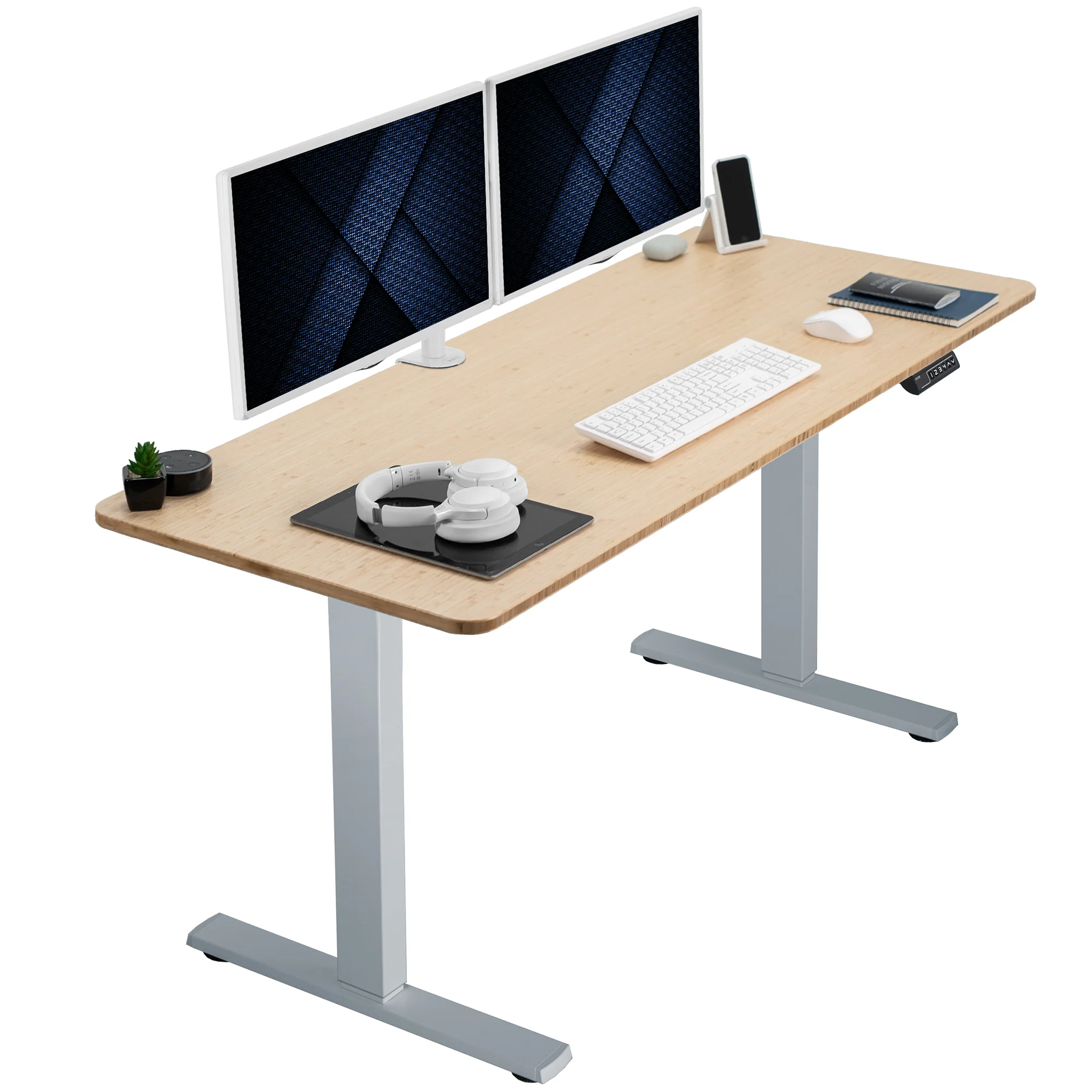 1B Solid Top Series - Single Motor Electric Desk with Push Button Memory Controller - Image 41