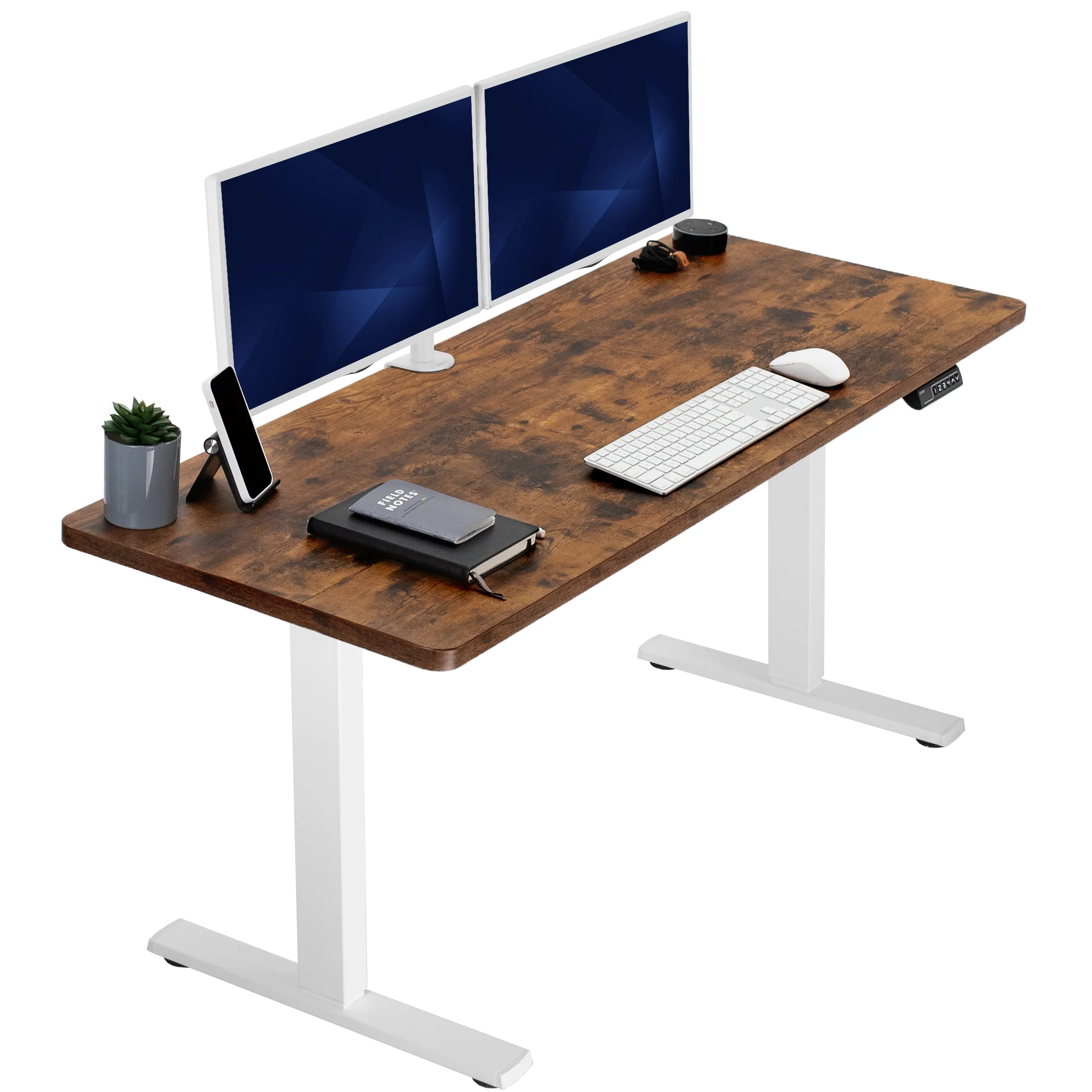 1B Solid Top Series - Single Motor Electric Desk with Push Button Memory Controller - Image 57
