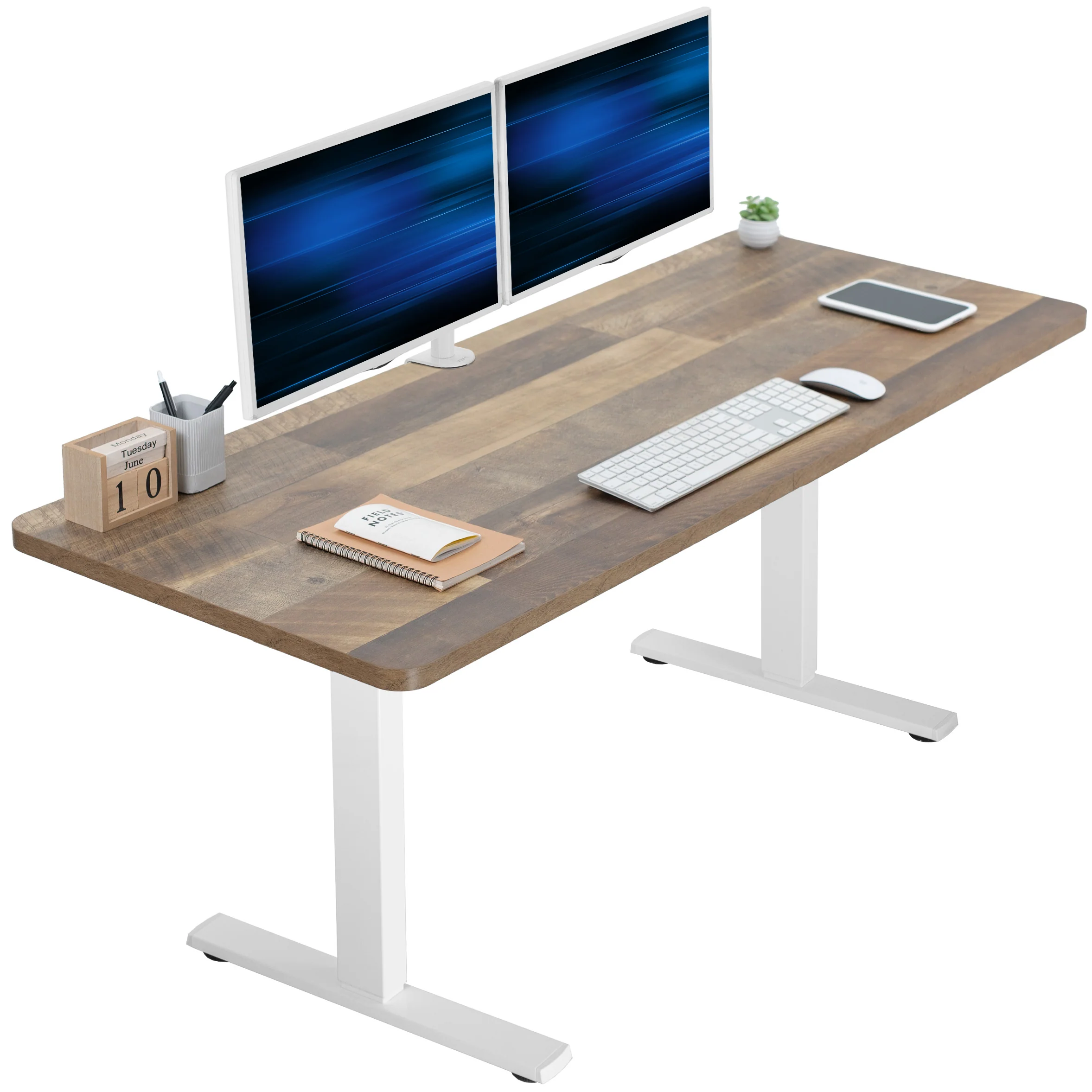 1B Solid Top Series - Single Motor Electric Desk with Push Button Memory Controller - Image 61