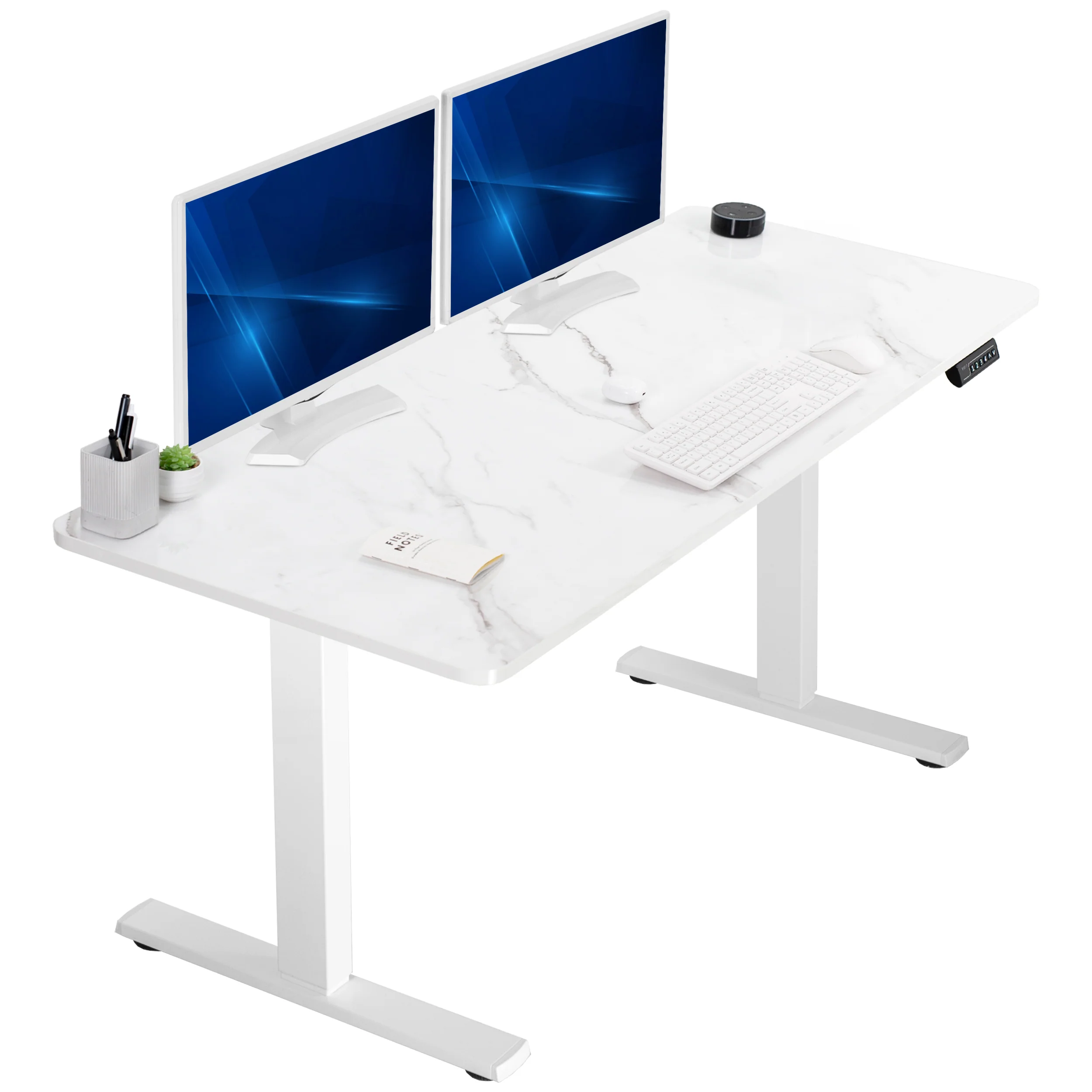 1B Solid Top Series - Single Motor Electric Desk with Push Button Memory Controller - Image 67