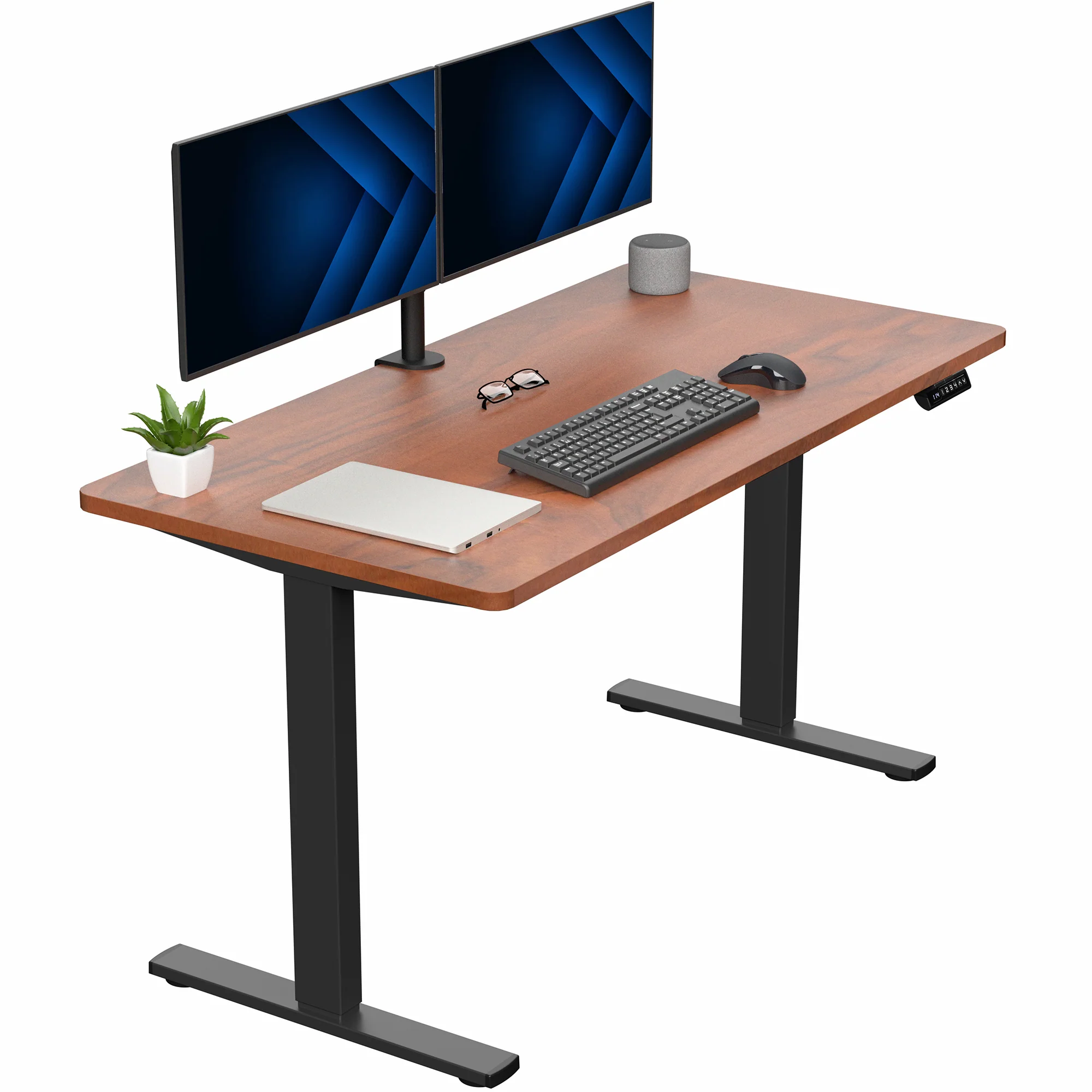 1B Solid Top Series - Single Motor Electric Desk with Push Button Memory Controller - Image 78